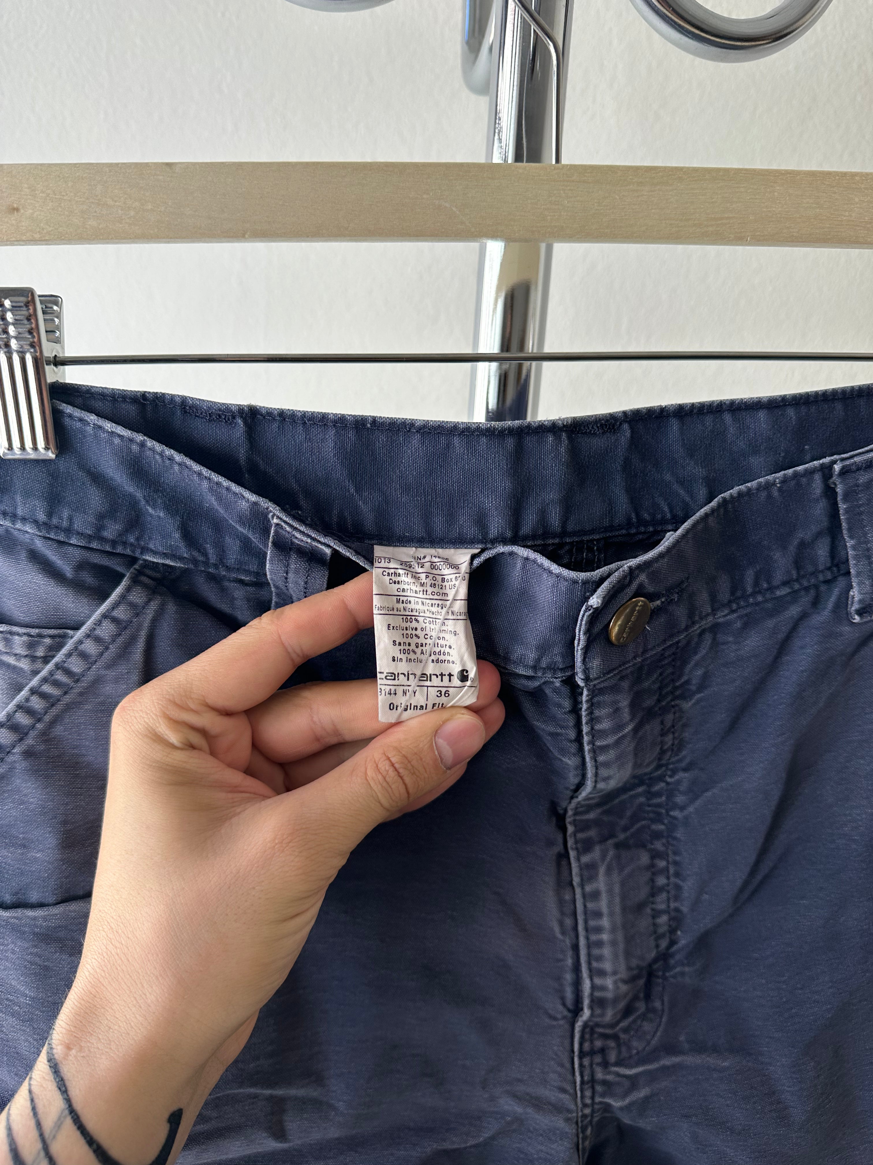 Vintage Carhartt Work Shorts "Faded Navy" – Size 36
