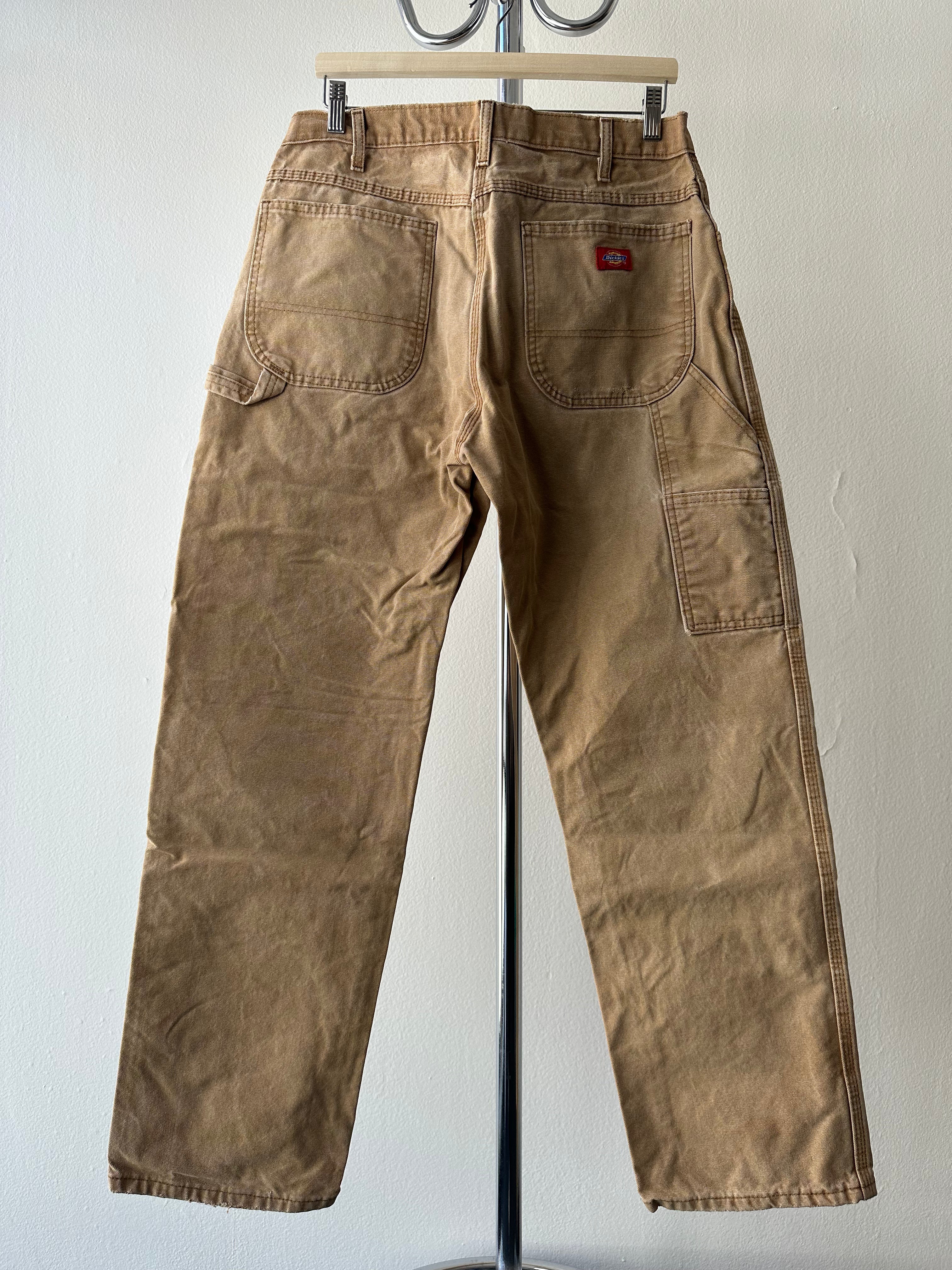 Vintage Dickies Sun Faded "Single Knee" Workwear Pants - size 34x32