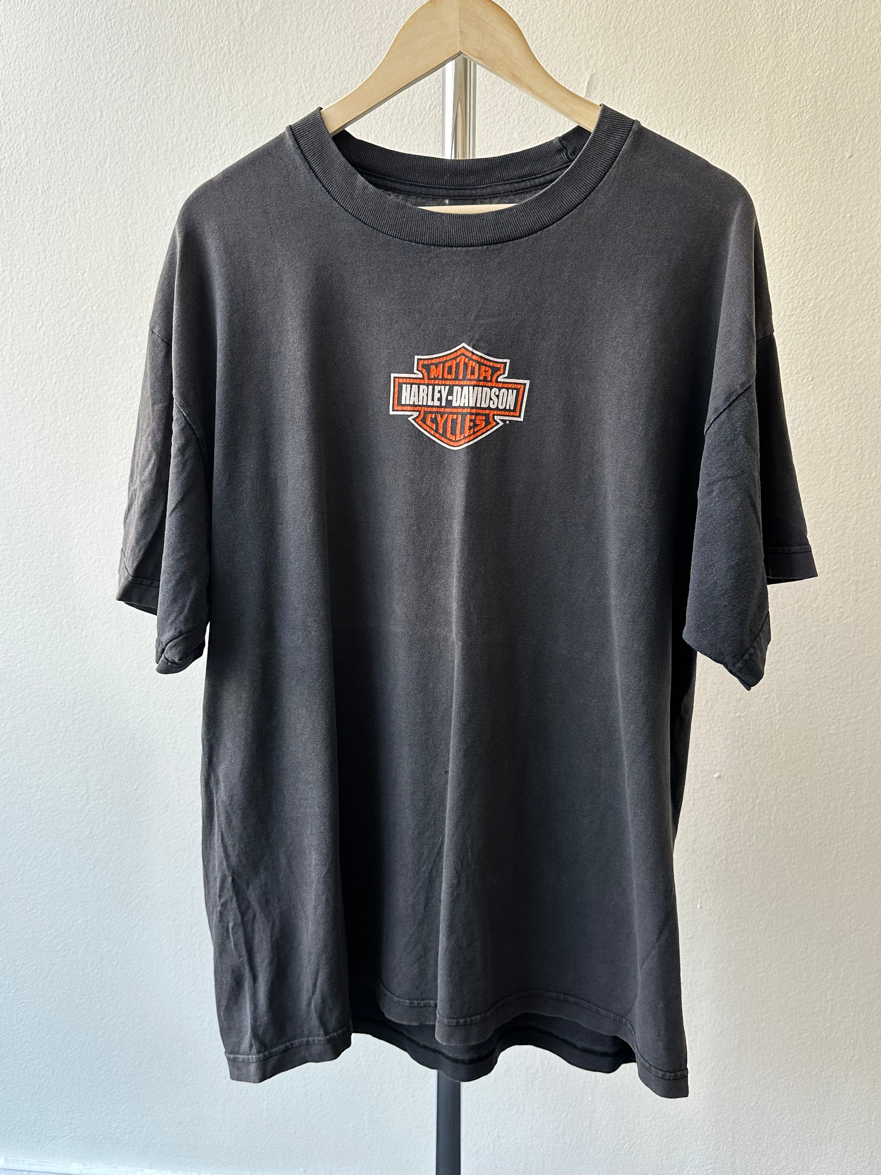 Harley Davidson 1990s Faded Logo T-shirt - size XL