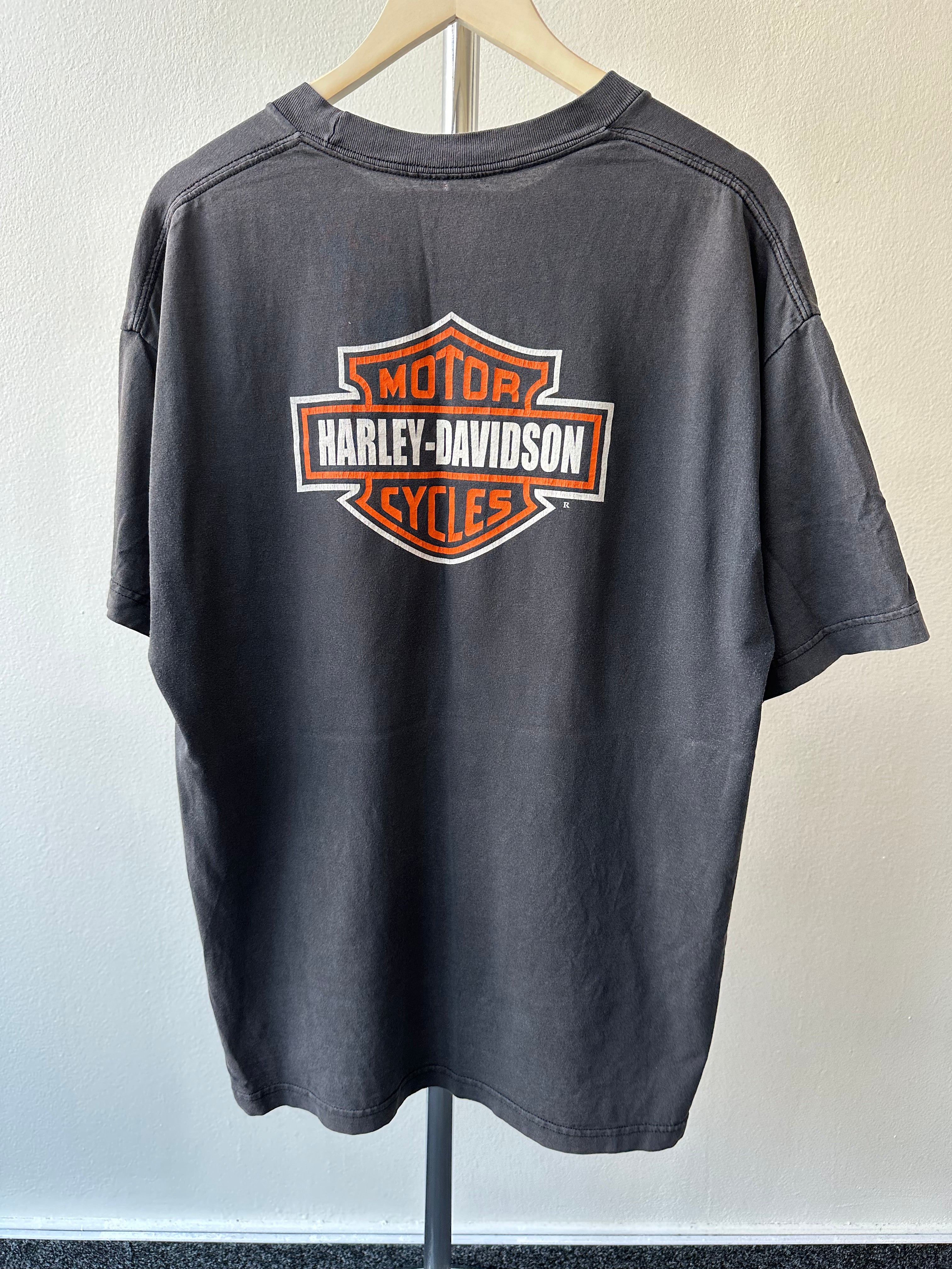 Harley Davidson 1990s Faded Logo T-shirt - size XL