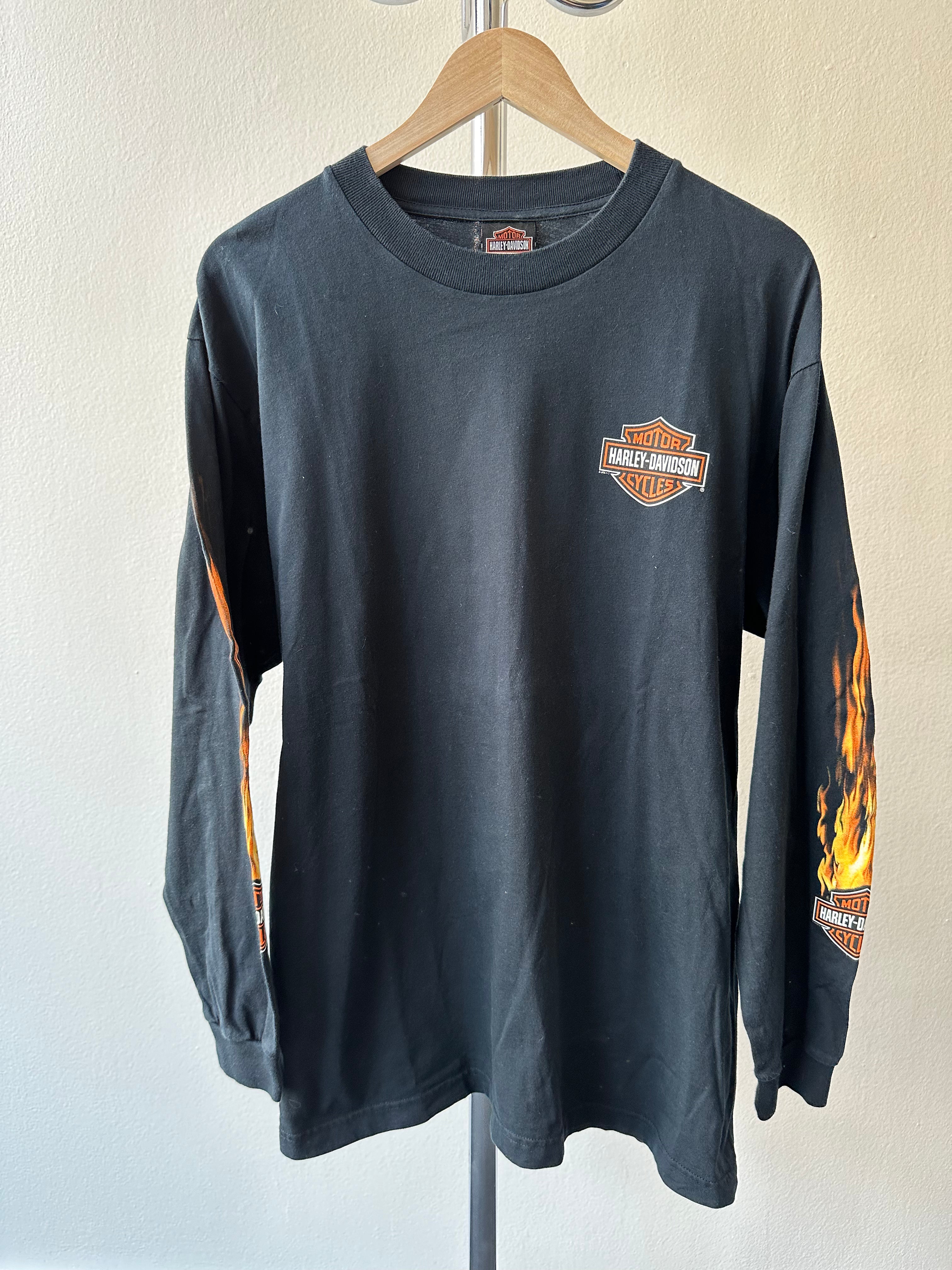 Harley Davidson Flames 2006 Longsleeve T-shirt - size L