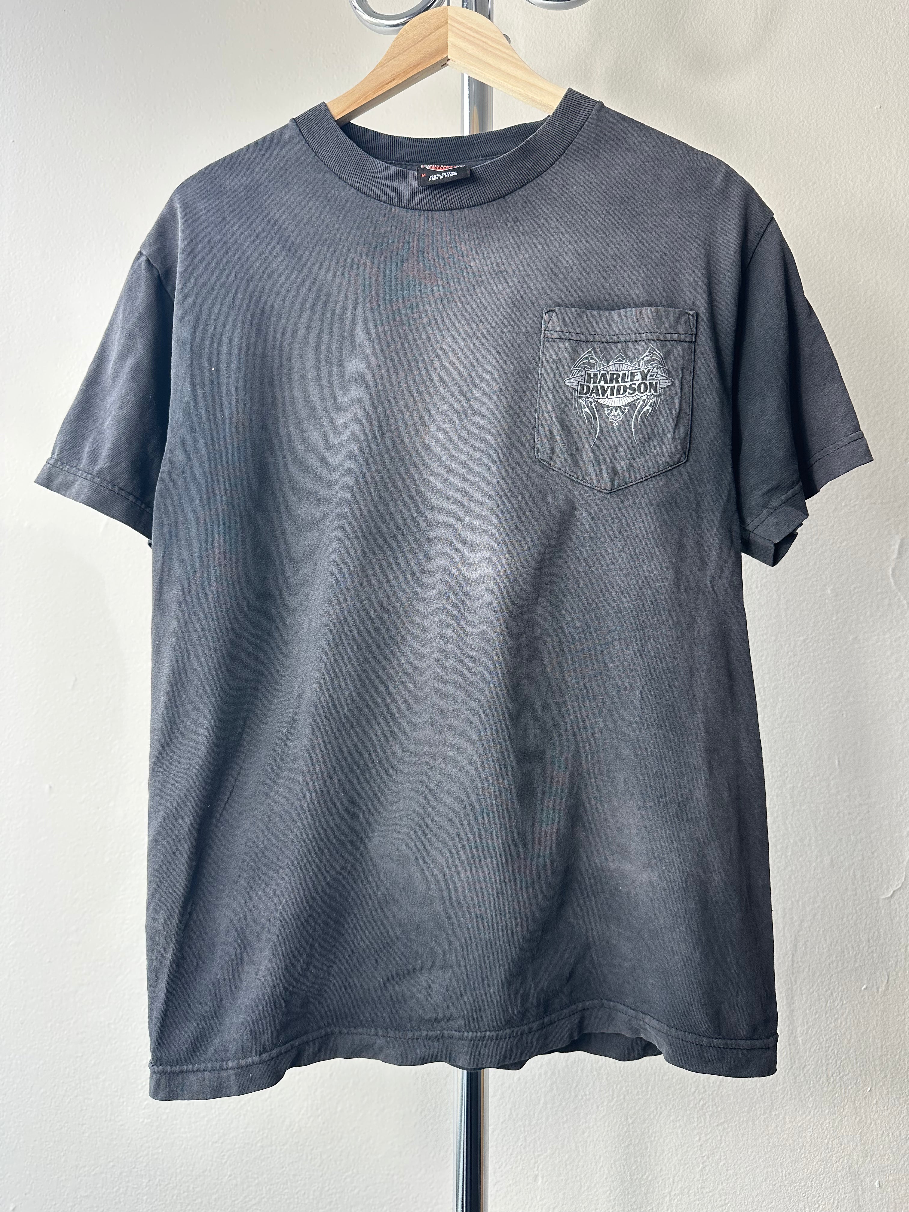 Vintage Harley Davidson Perfectly Faded "Pocket" T-shirt - size M