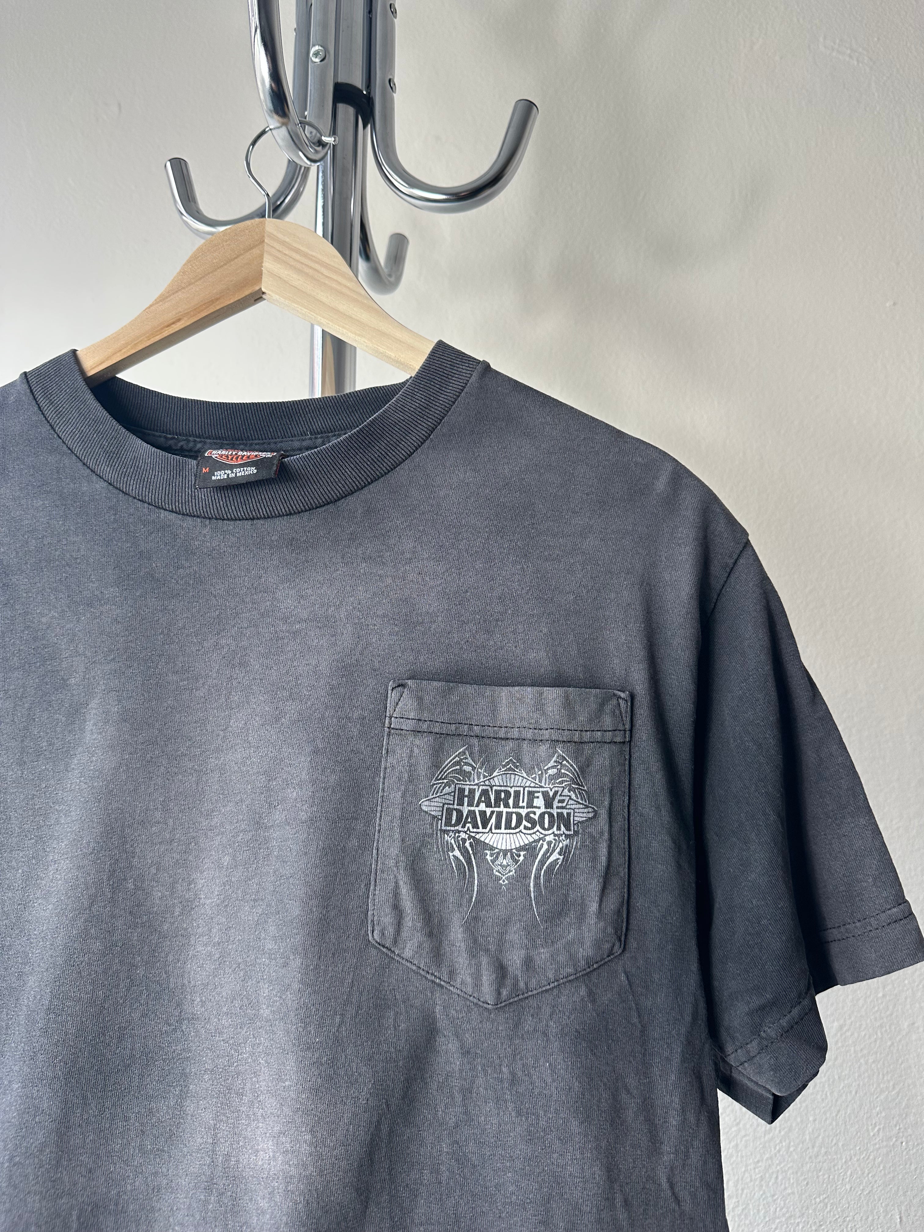 Vintage Harley Davidson Perfectly Faded "Pocket" T-shirt - size M