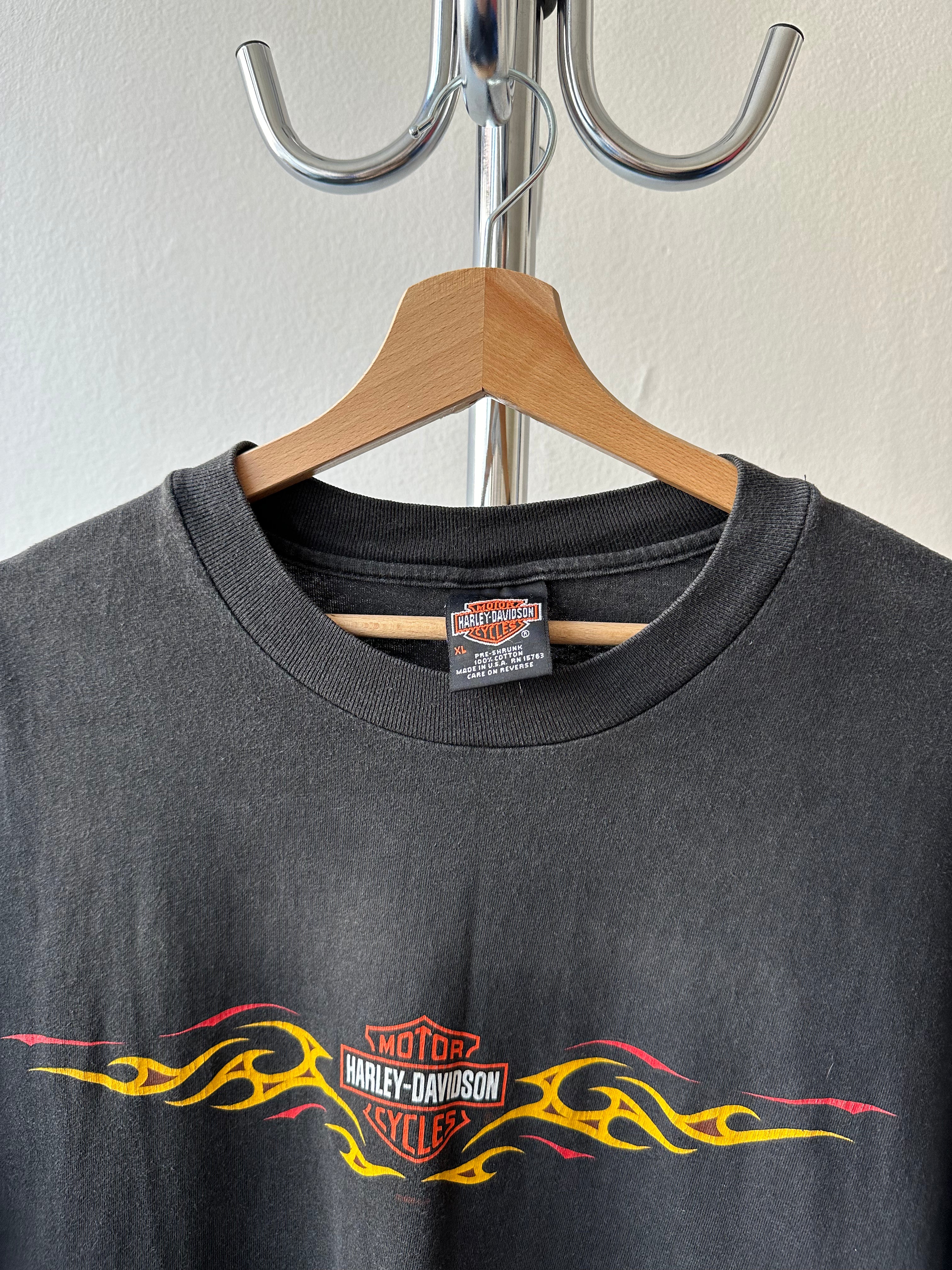 Vintage 1998 Harley Davidson “Lone Star” Flames T-shirt - size XL