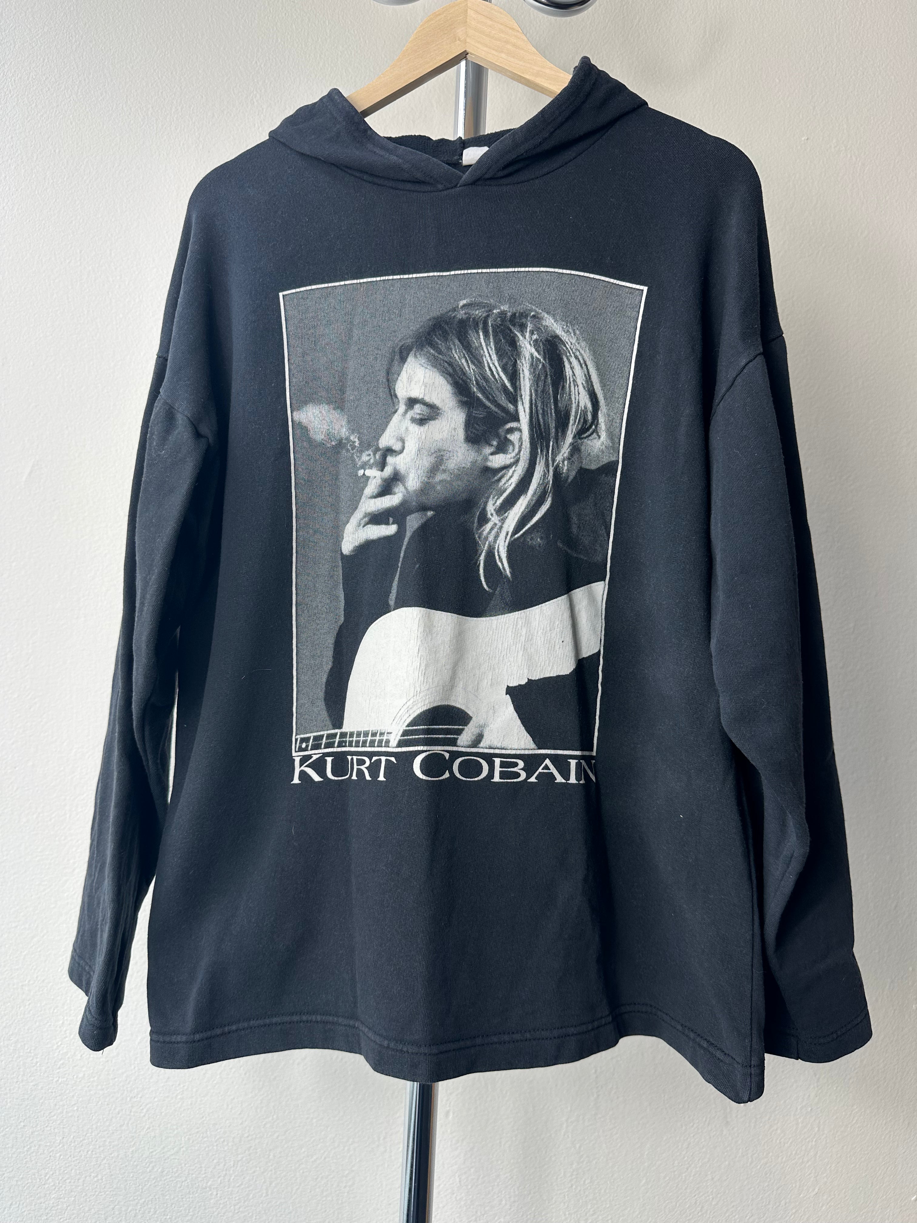 Vintage Kurt Cobain Hoodie – late 90s / early 00s European bootleg - size L