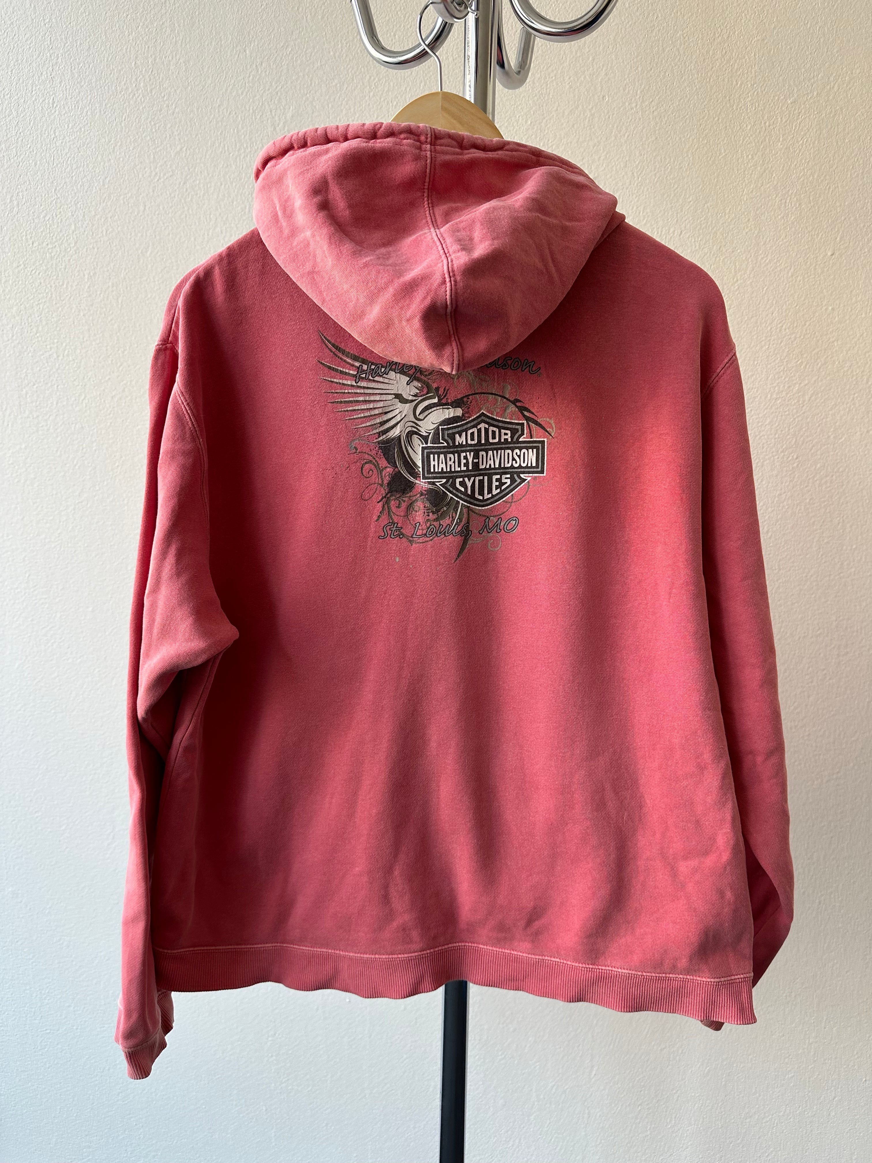 Vintage Harley Davidson 1990s “Gateway” Faded Hoodie - size L