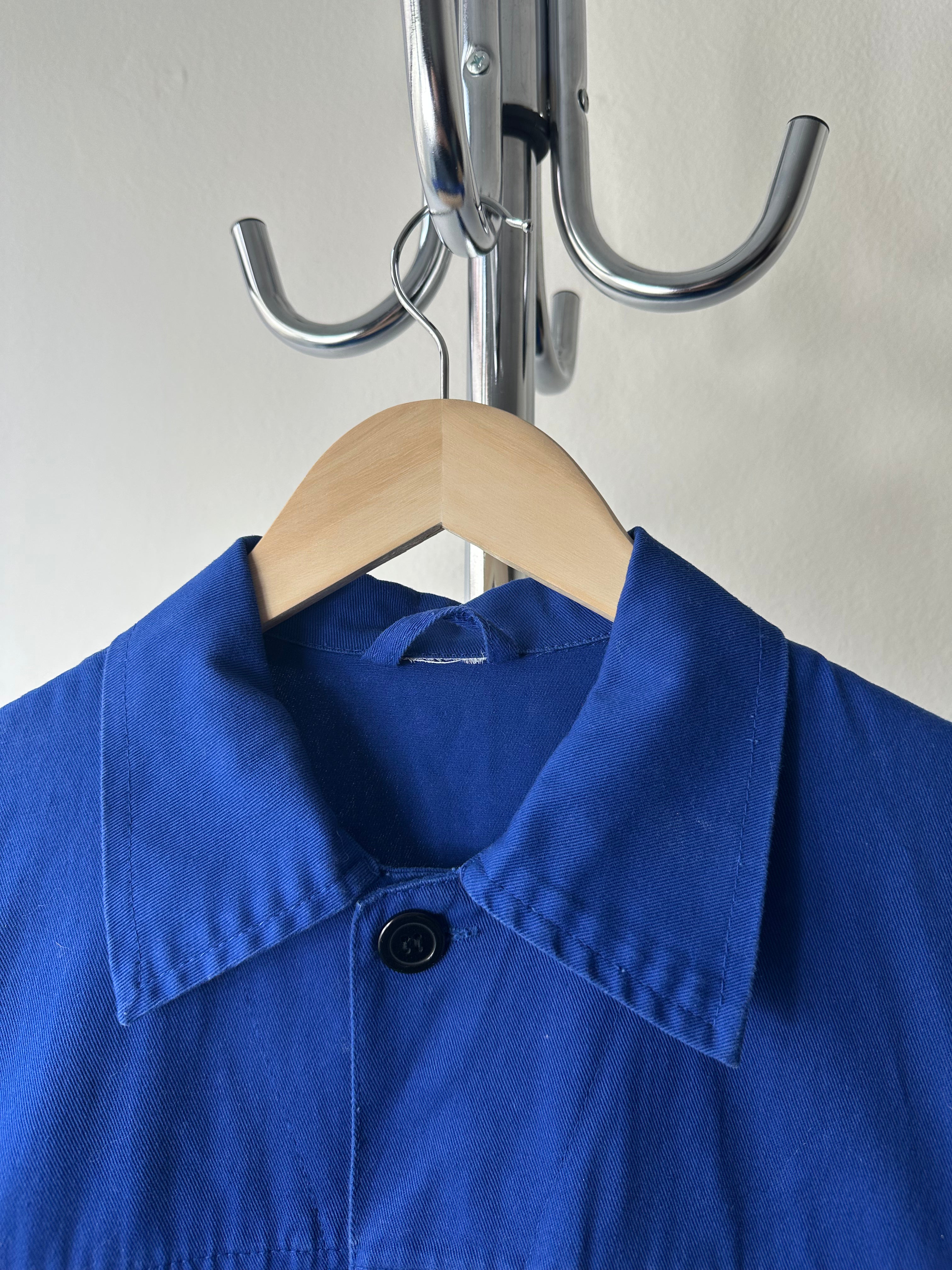 Vintage 1970s/80s French "bleu de travail" Workwear Jacket - size L