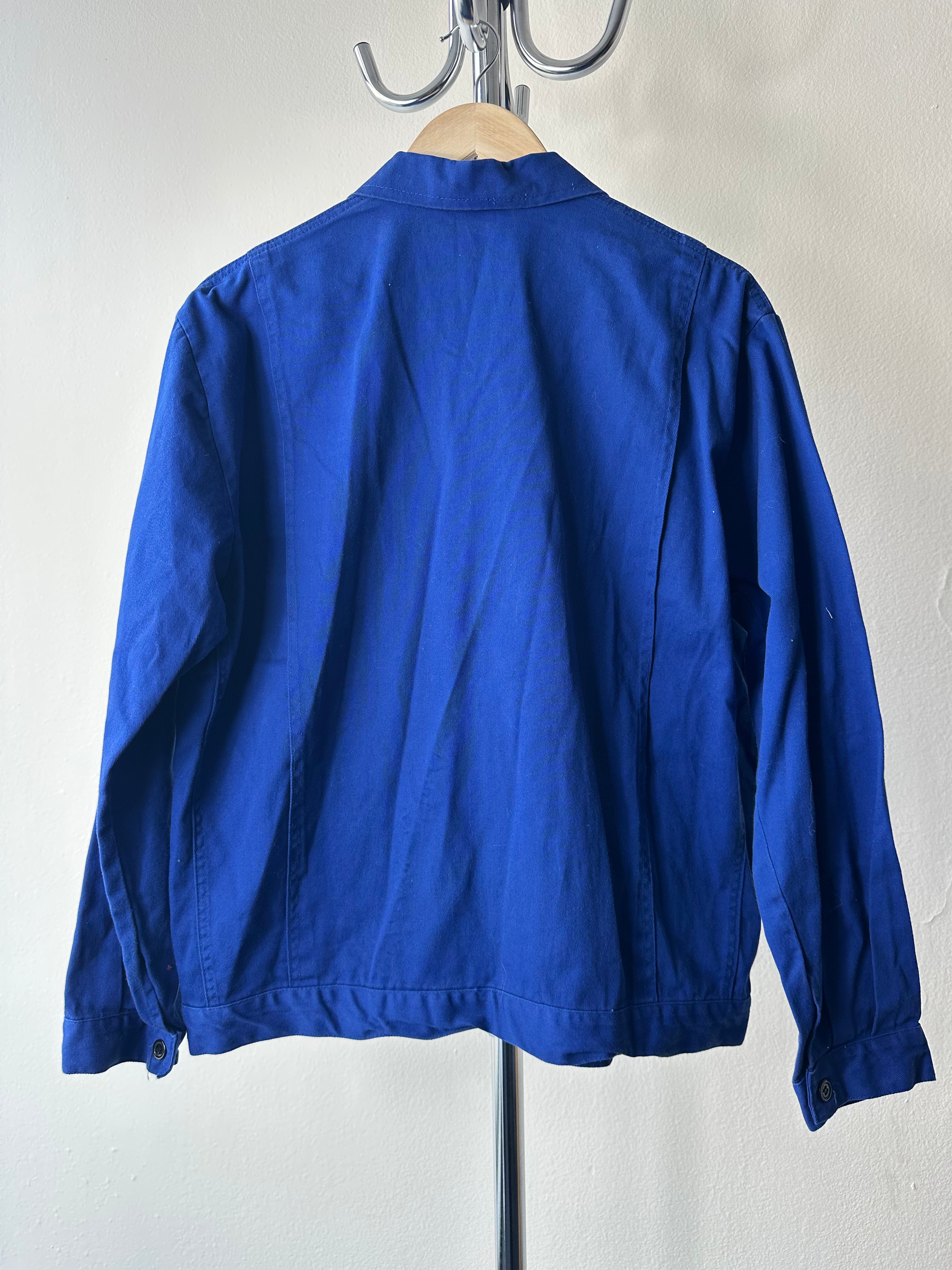 Vintage 1970s/80s French "bleu de travail" Workwear Jacket - size L