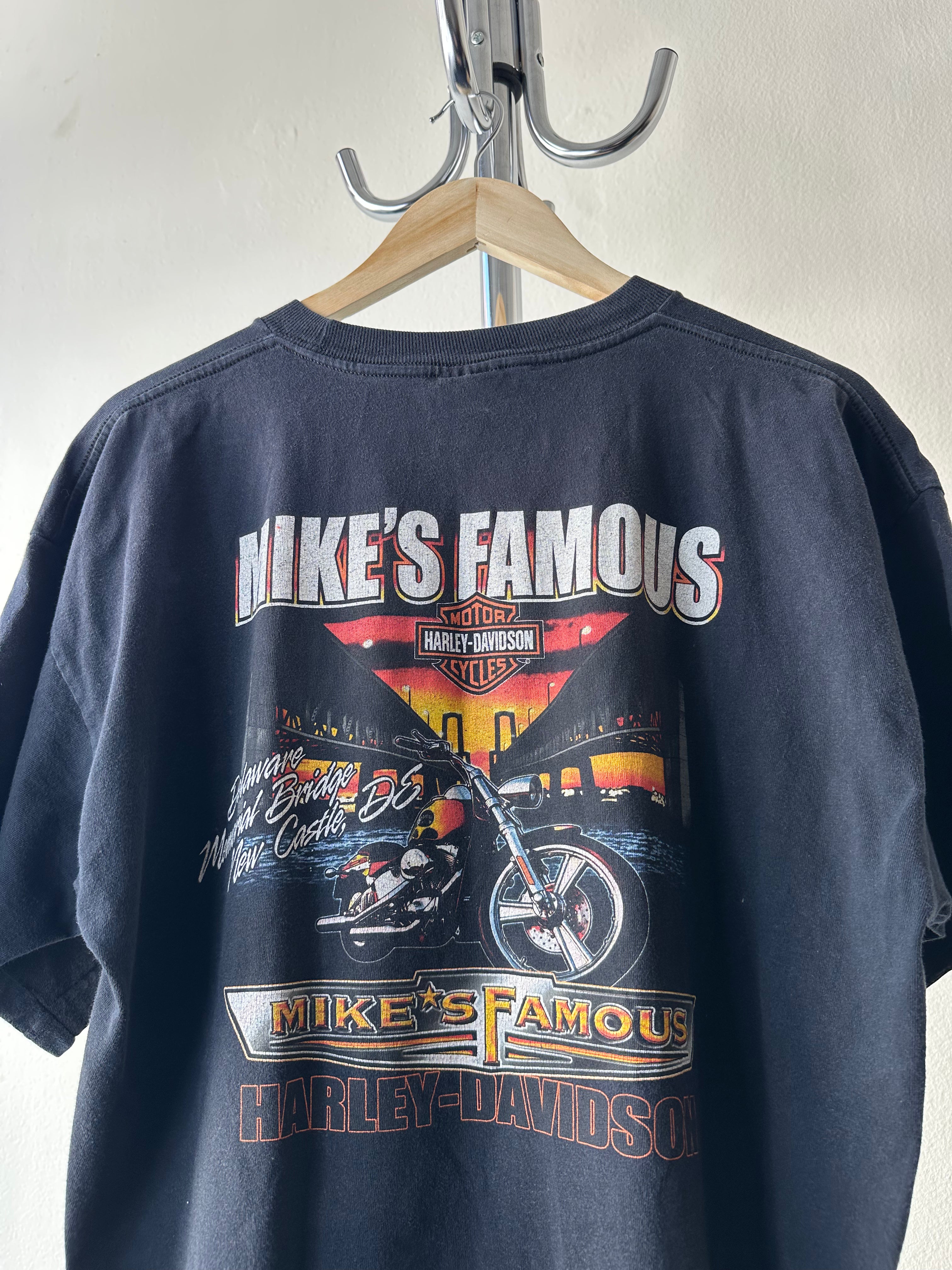 Vintage Harley-Davidson "Mike’s Famous" T-shirt - size XL