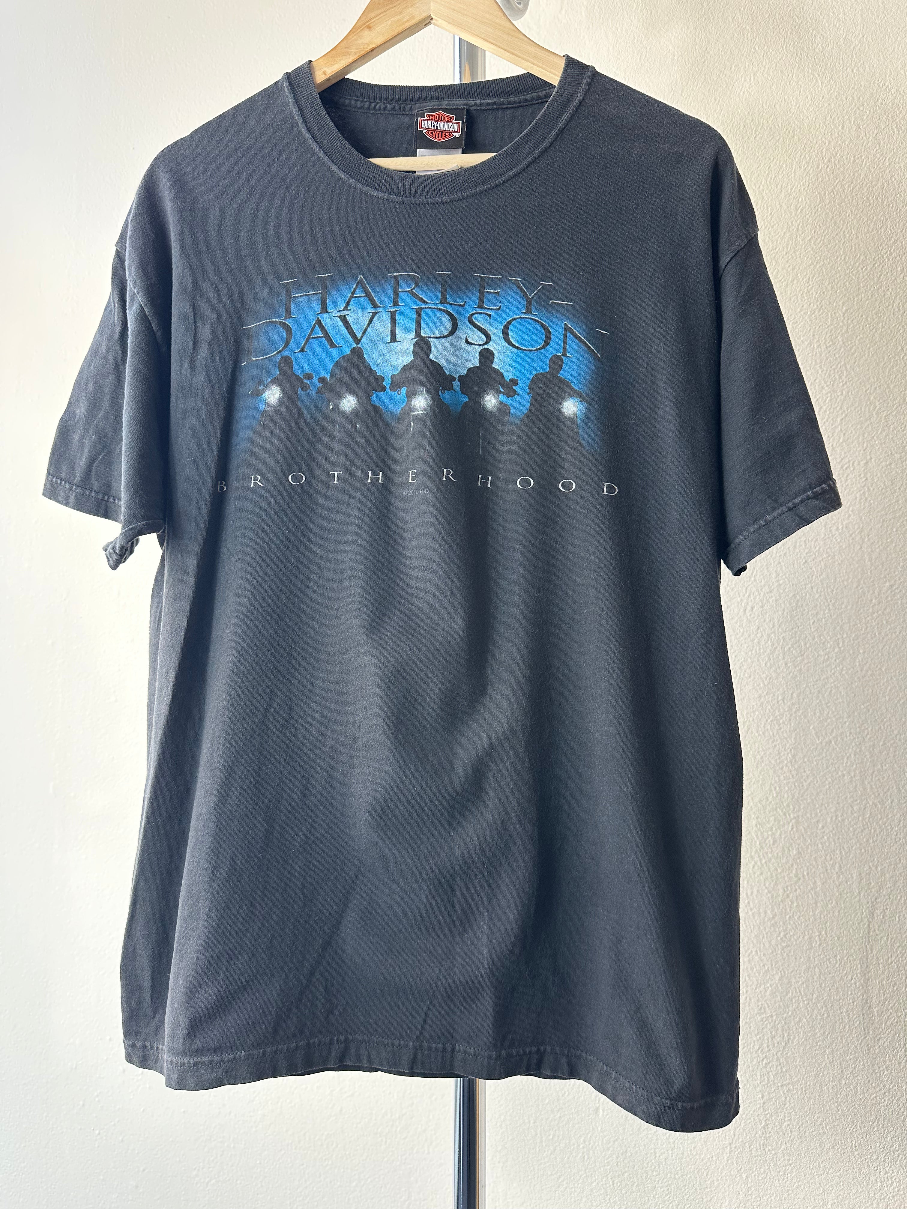 Vintage Harley Davidson "Brotherhood" T-shirt - size L