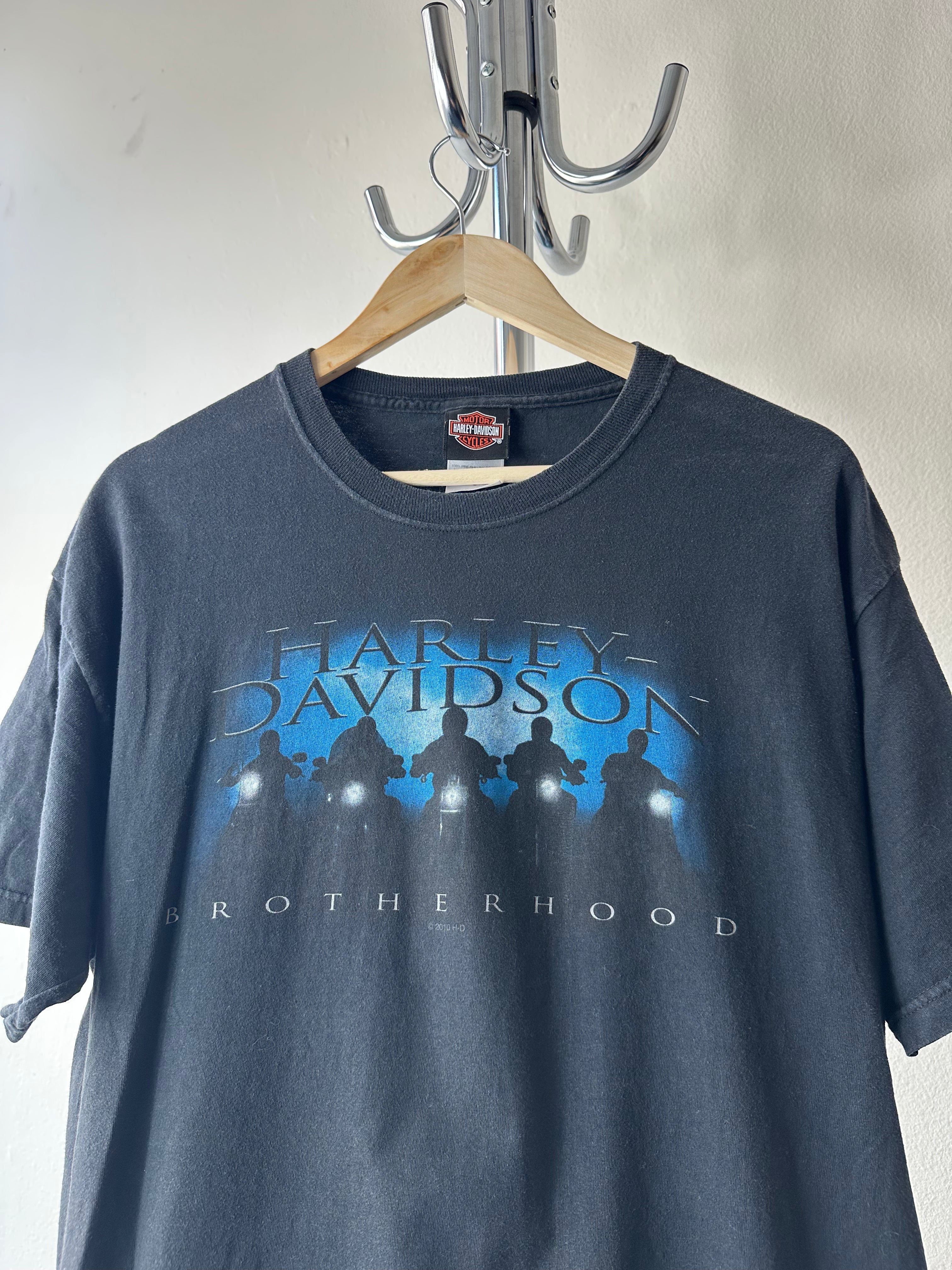 Vintage Harley Davidson "Brotherhood" T-shirt - size L