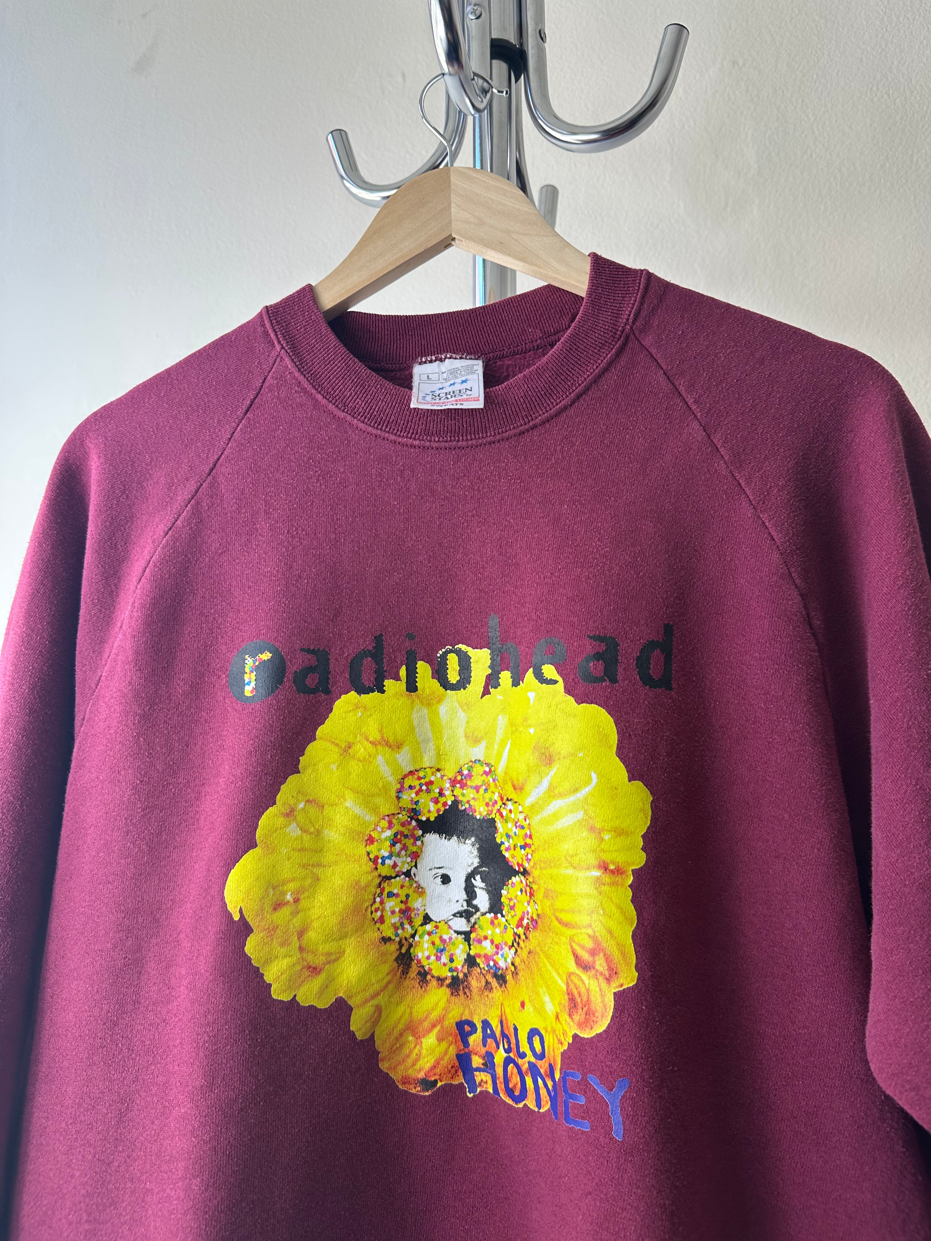 Vintage 1990s Radiohead "Pablo Honey" Crewneck - size L
