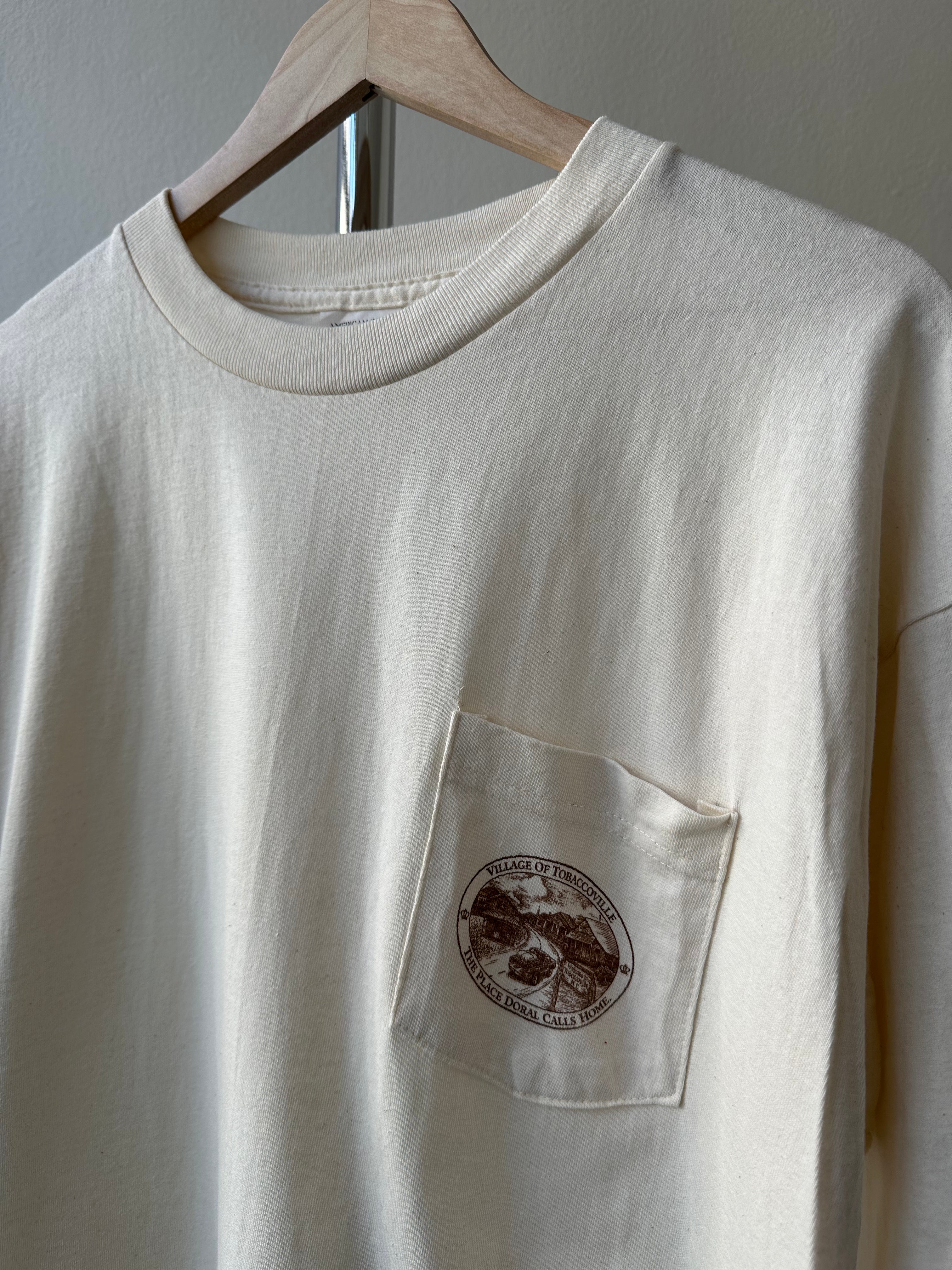 1990s “Village of Tobaccoville” Pocket T-shirt - size XL