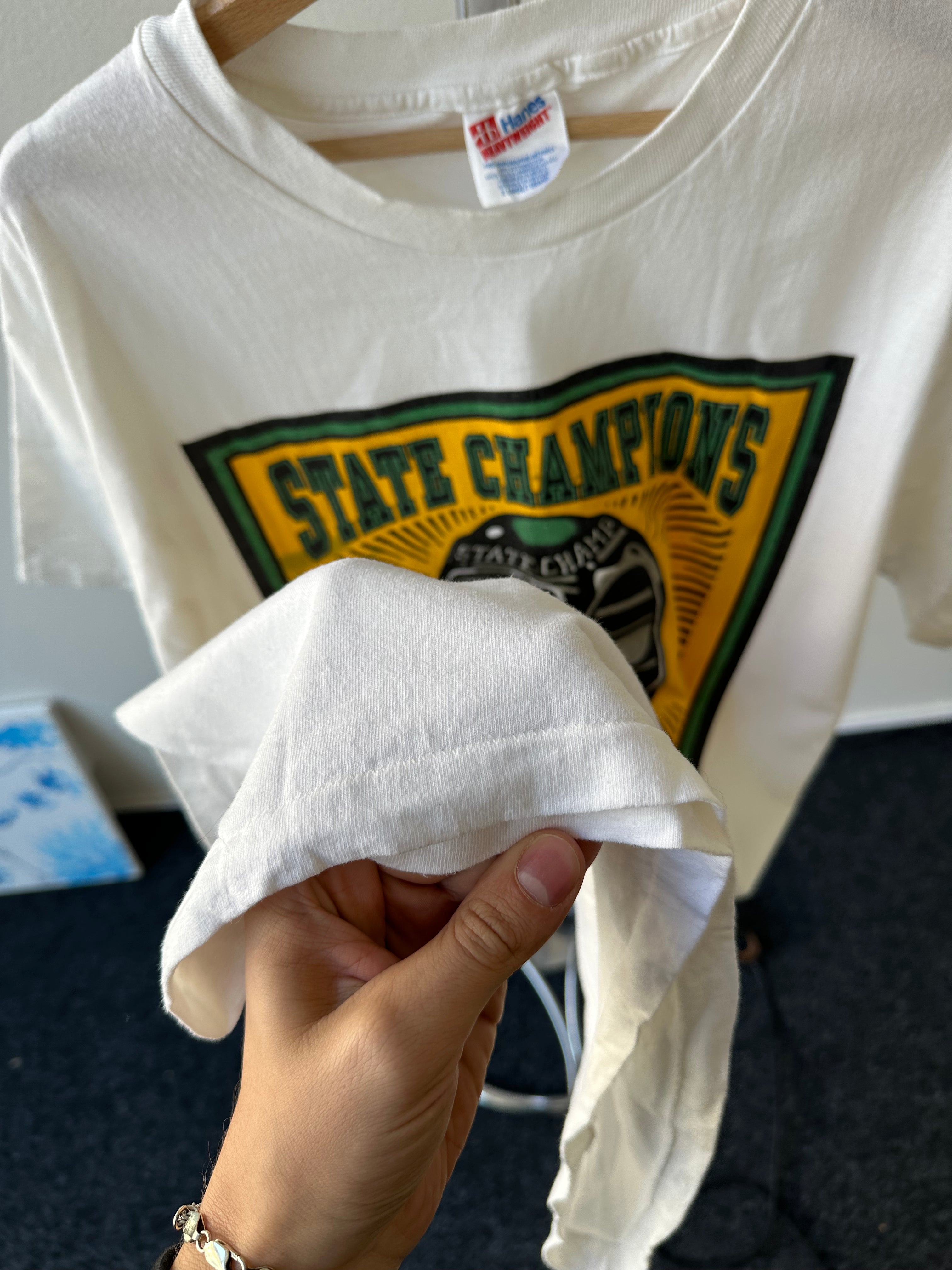 1990s State Champions Basketball “Lady Mustang” T-shirt - size XL