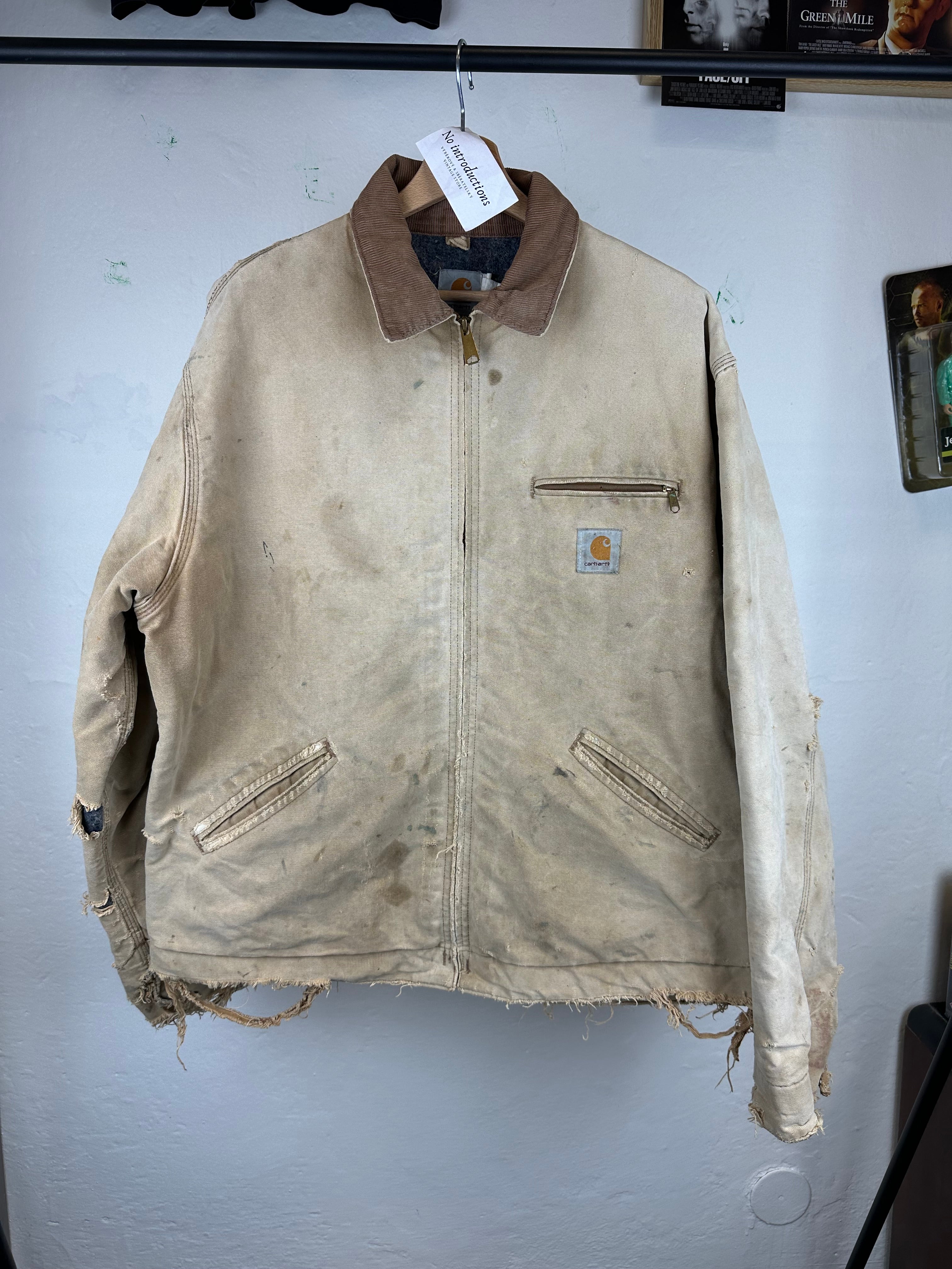 Vintage Carhartt Distressed Detroit 90s Jacket - size L