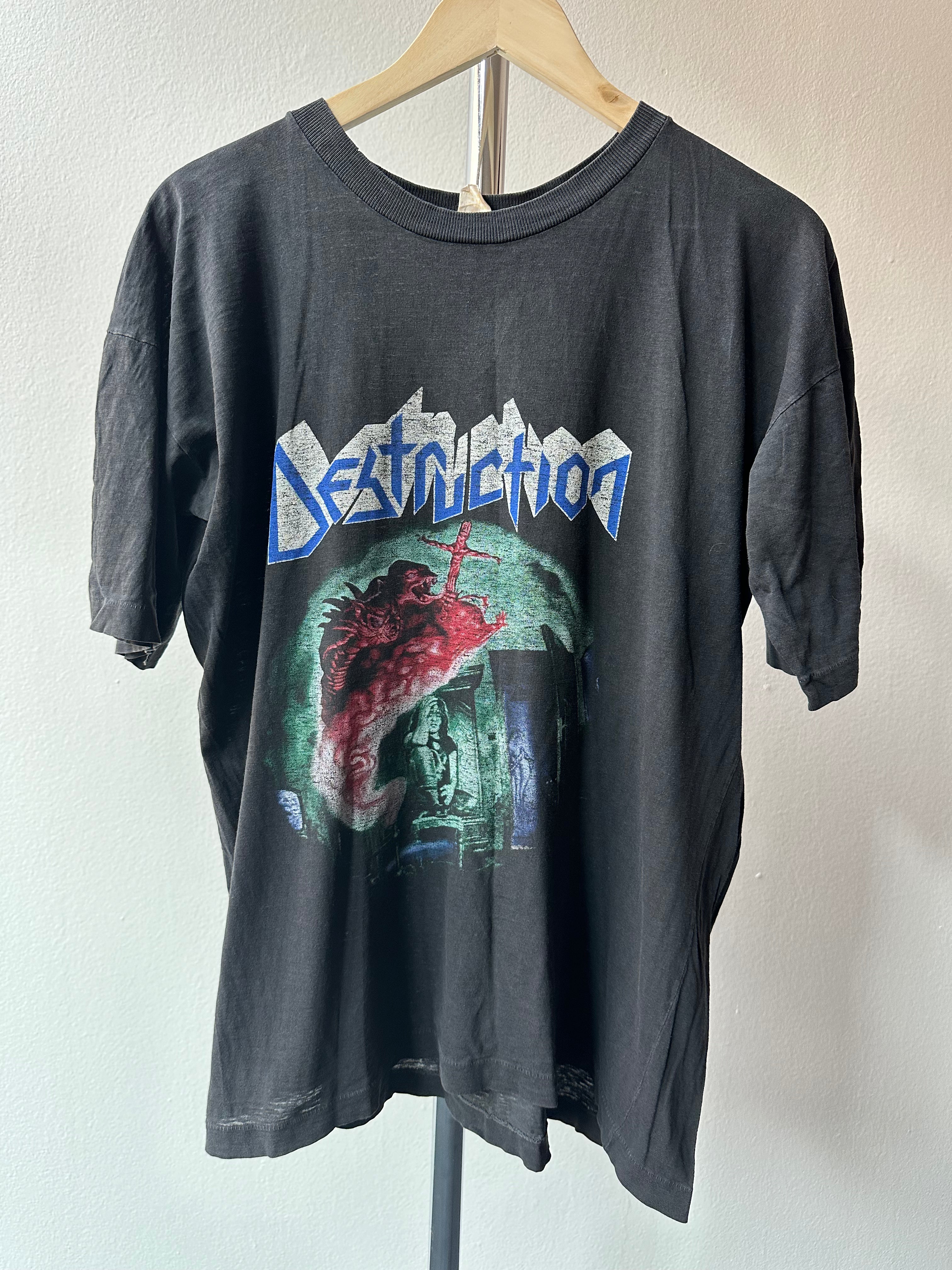 Destruction 1990 “Cracked Brain” T-shirt - size L