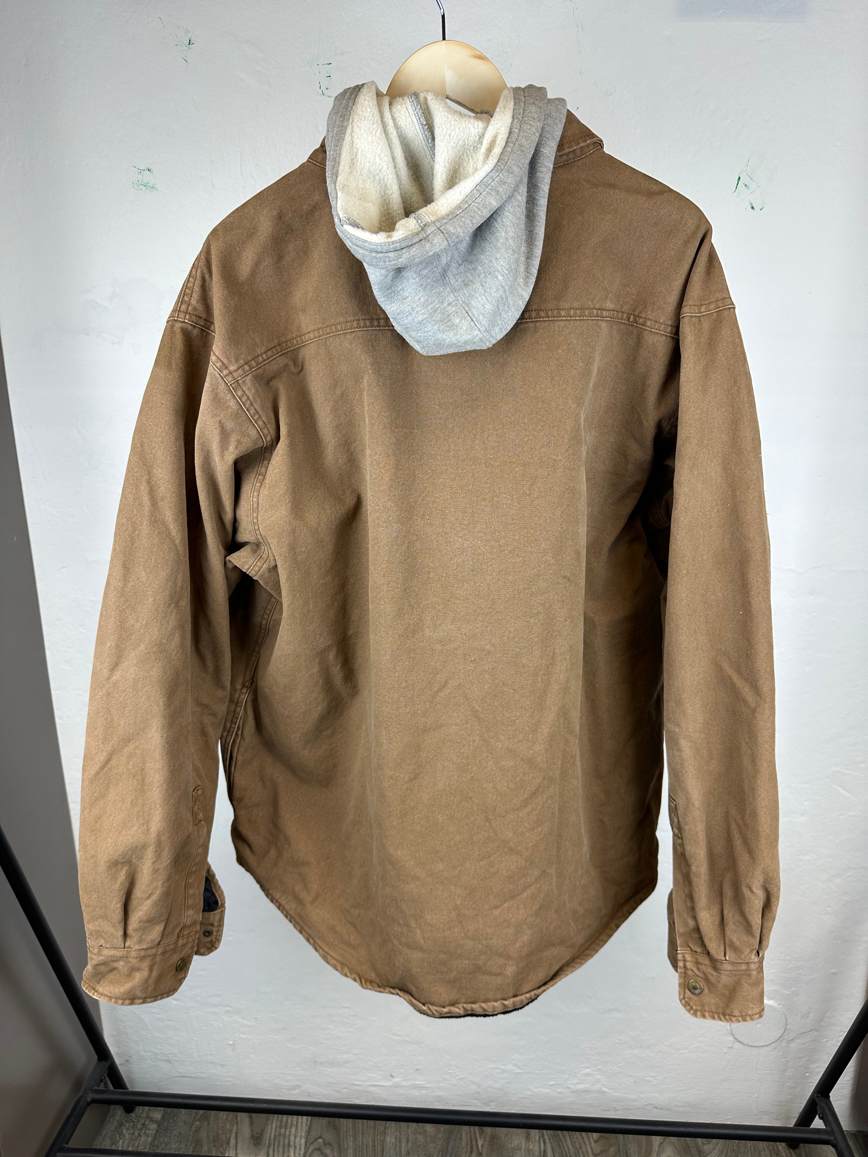 Vintage Hooded Overshirt Jacket - size XL