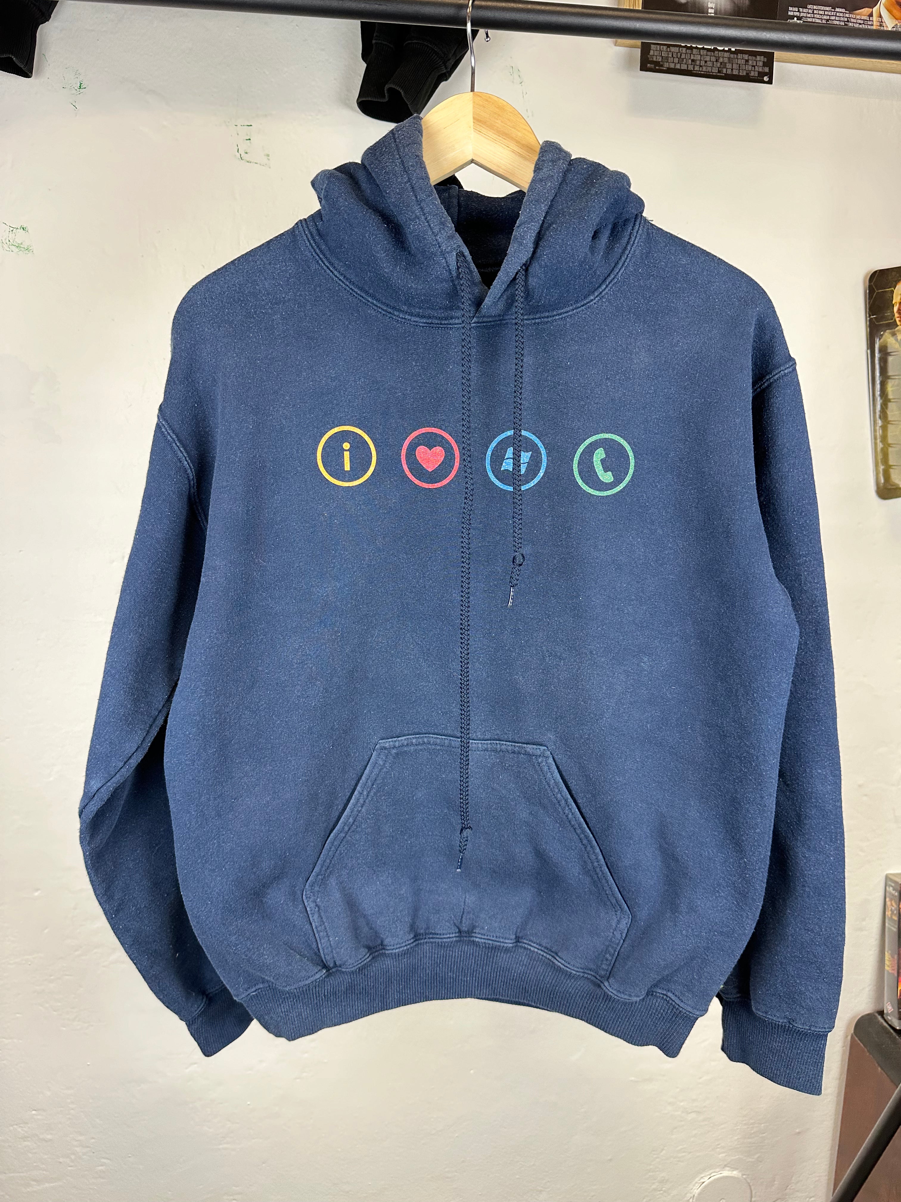 Vintage Microsoft 00s Faded Hoodie - size S
