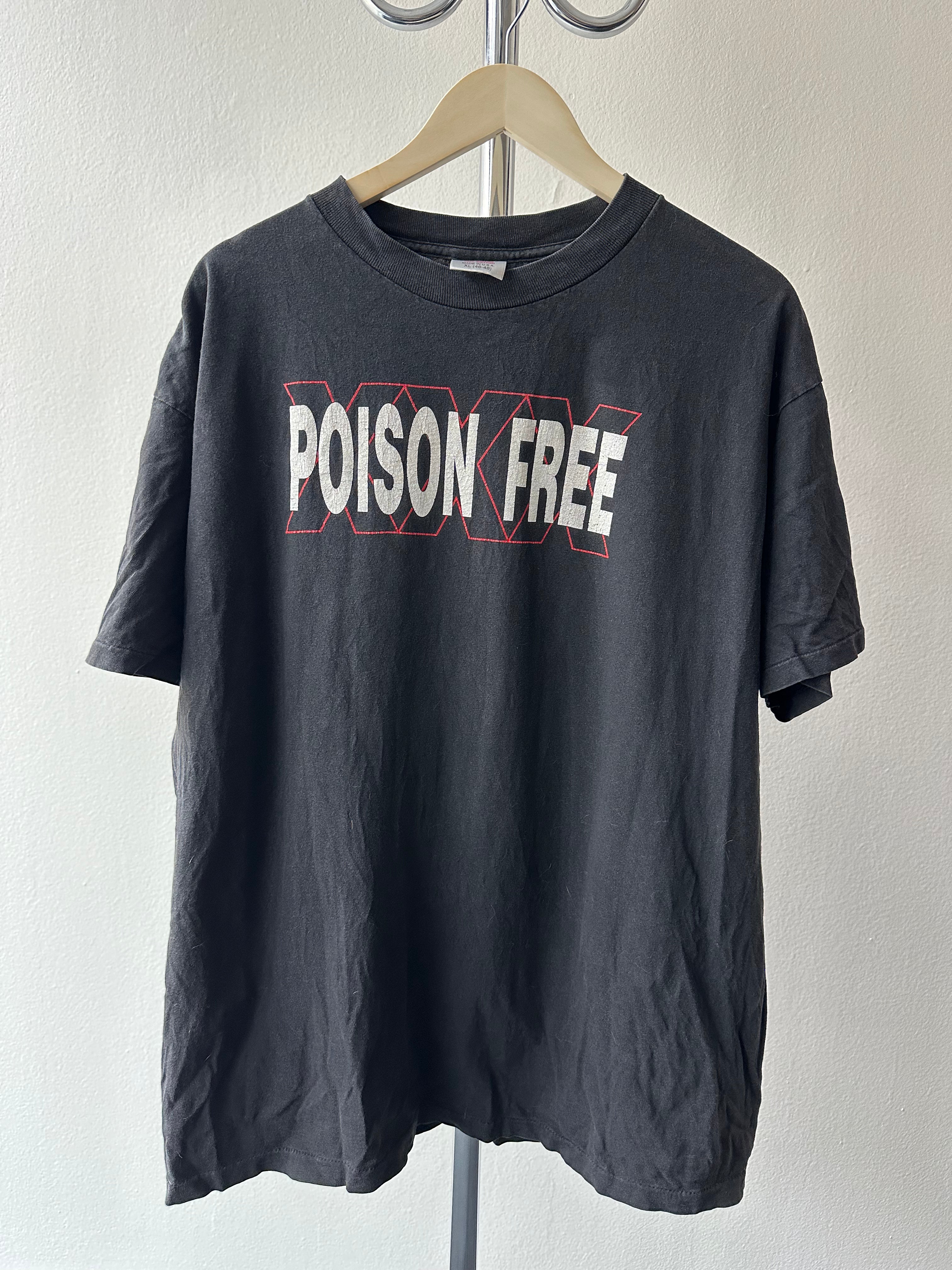 1990s Straight Edge “Poison Free” T-shirt - size XL