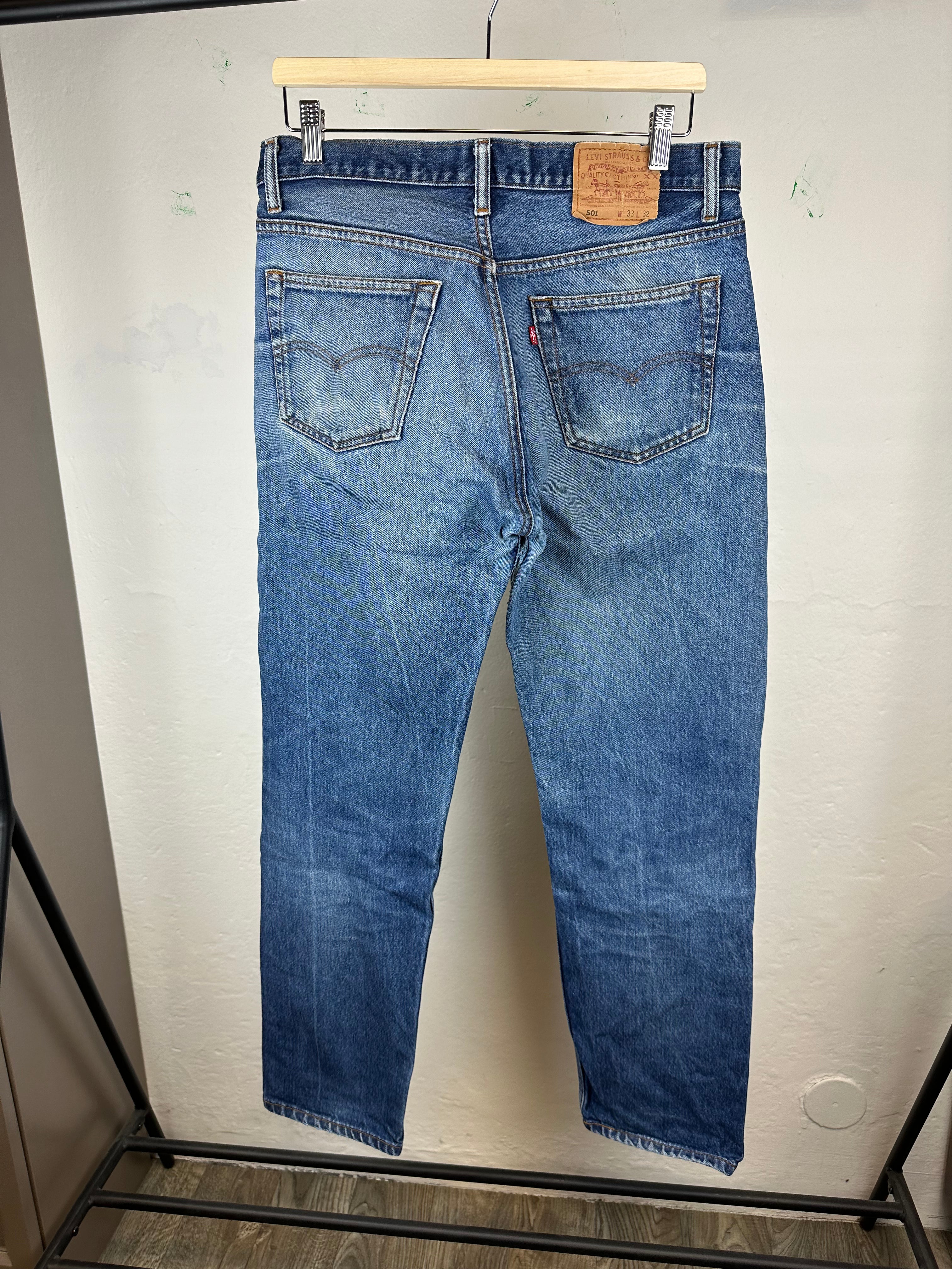 Vintage Levi's Faded 501 Denim Pants 33x32
