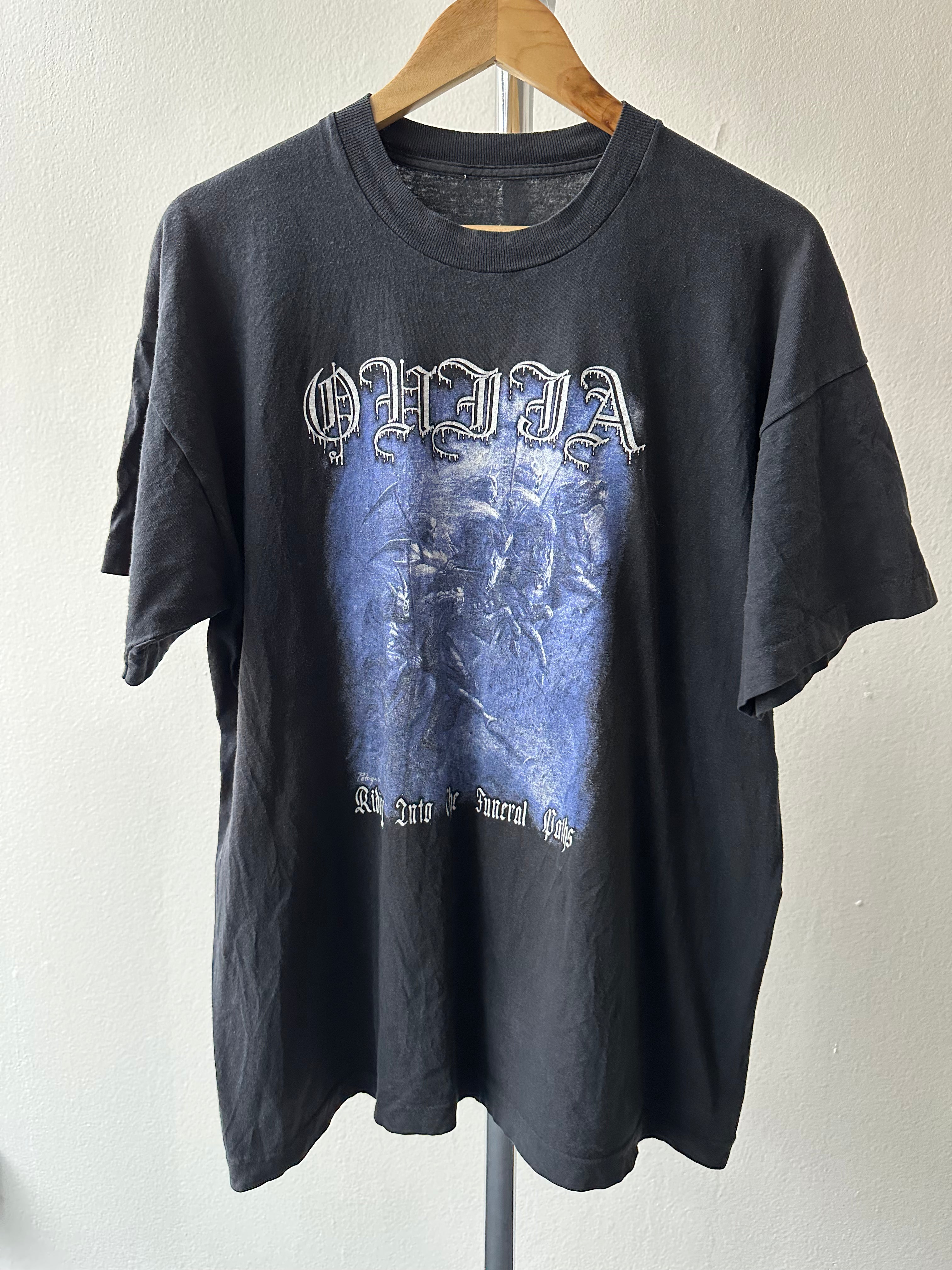 Ouija 1997 "Riding Into The Funeral Paths" T-Shirt - size XL