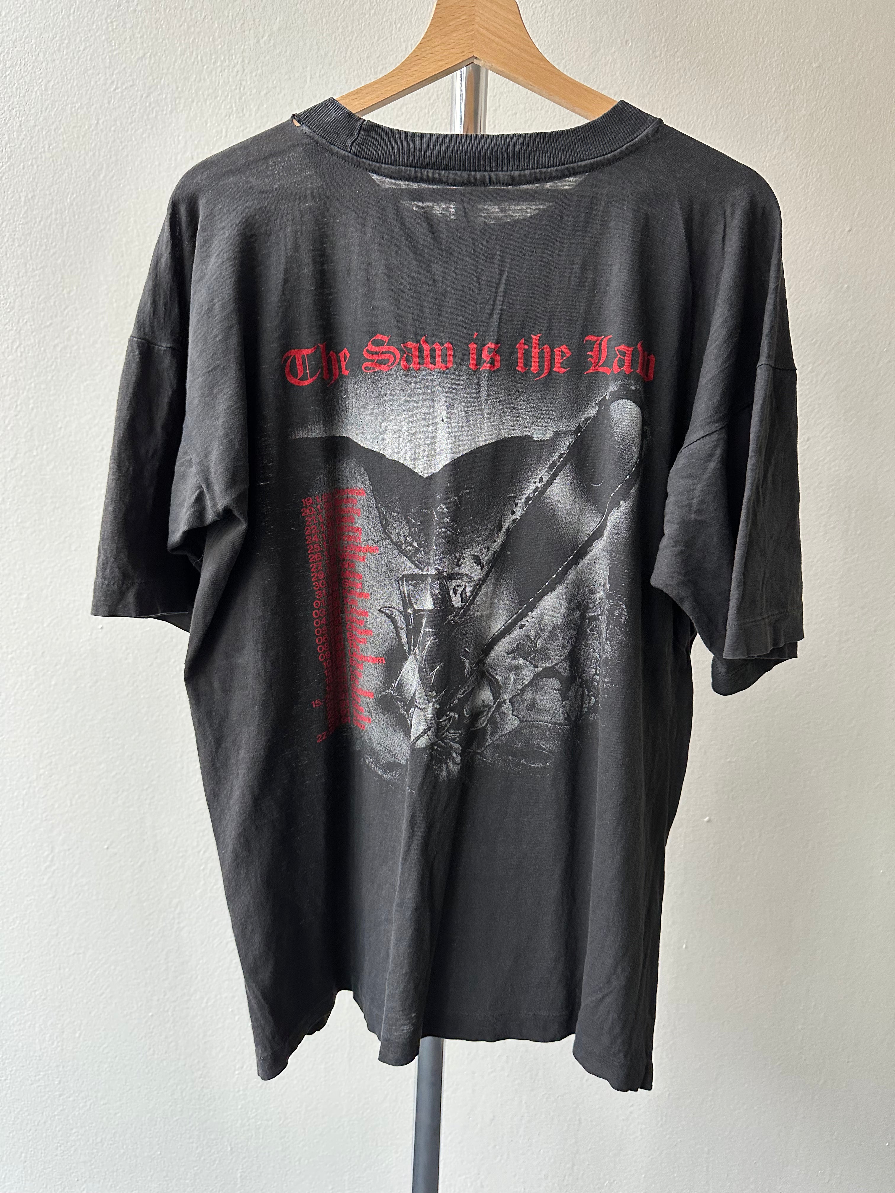 Sodom 1990 “The Saw Is The Law” T-Shirt - size L