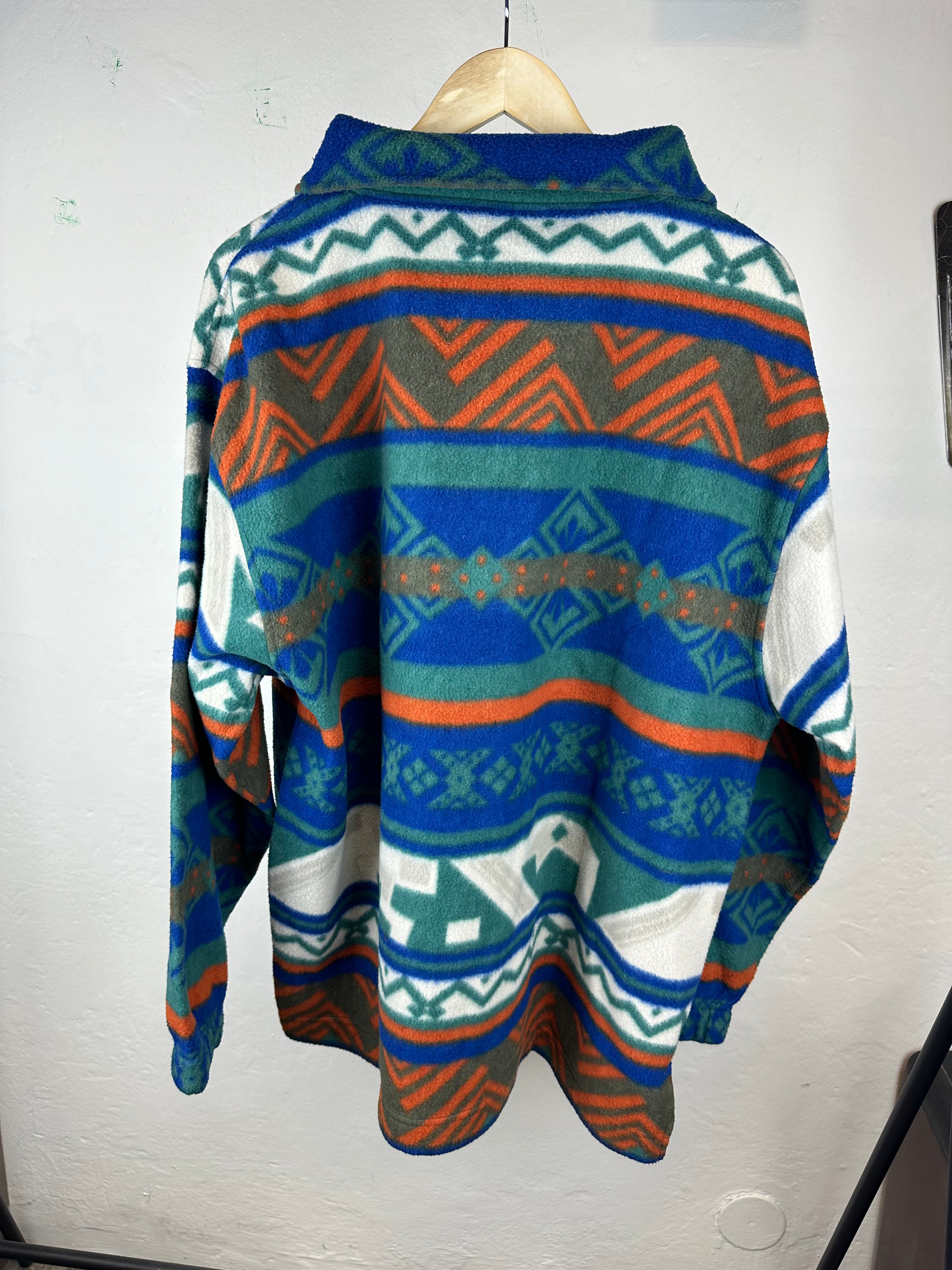 Vintage Aztec 90s Fleece - size M