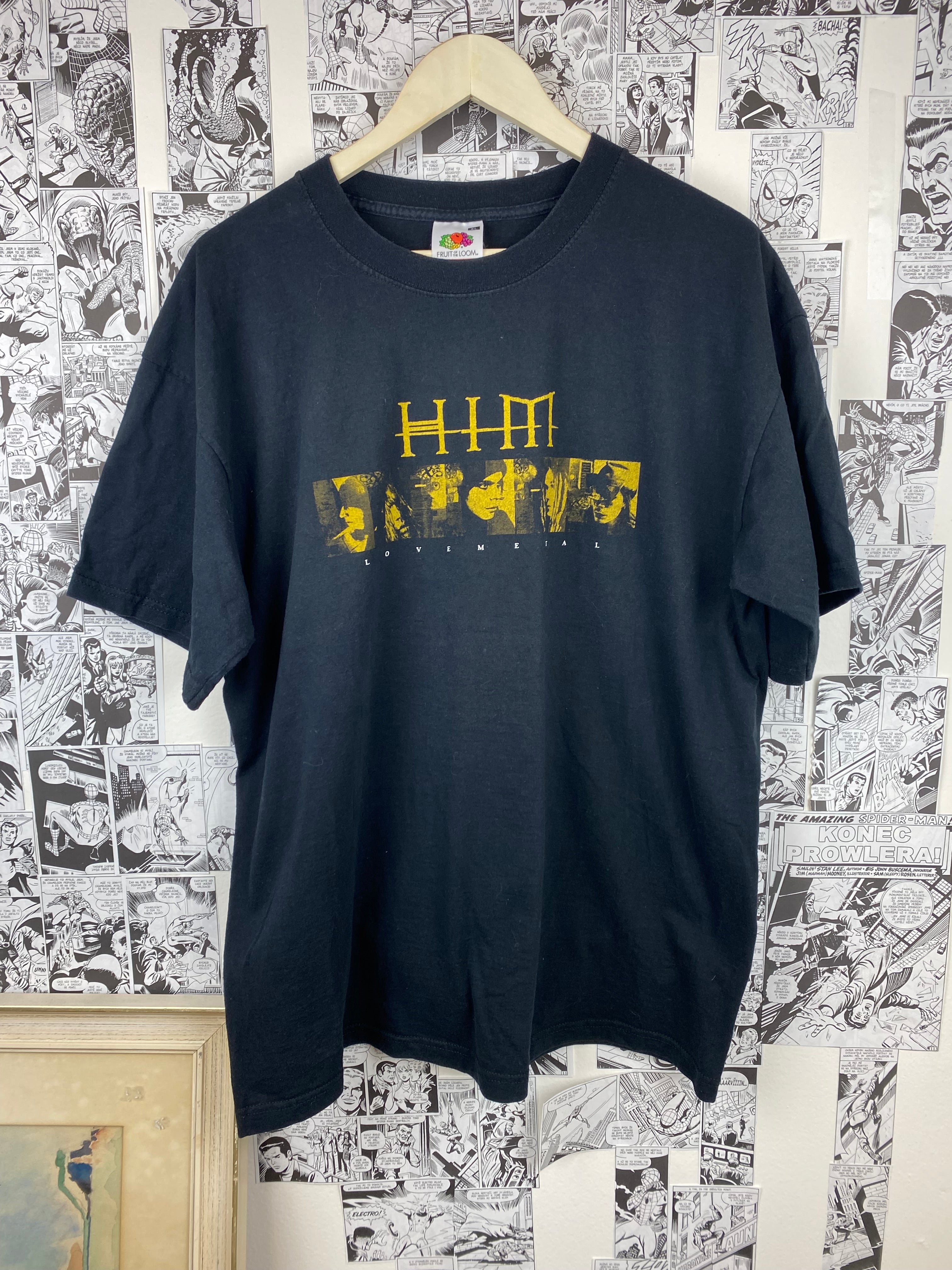 Vintage HIM “Lovemetal” t-shirt - size XL