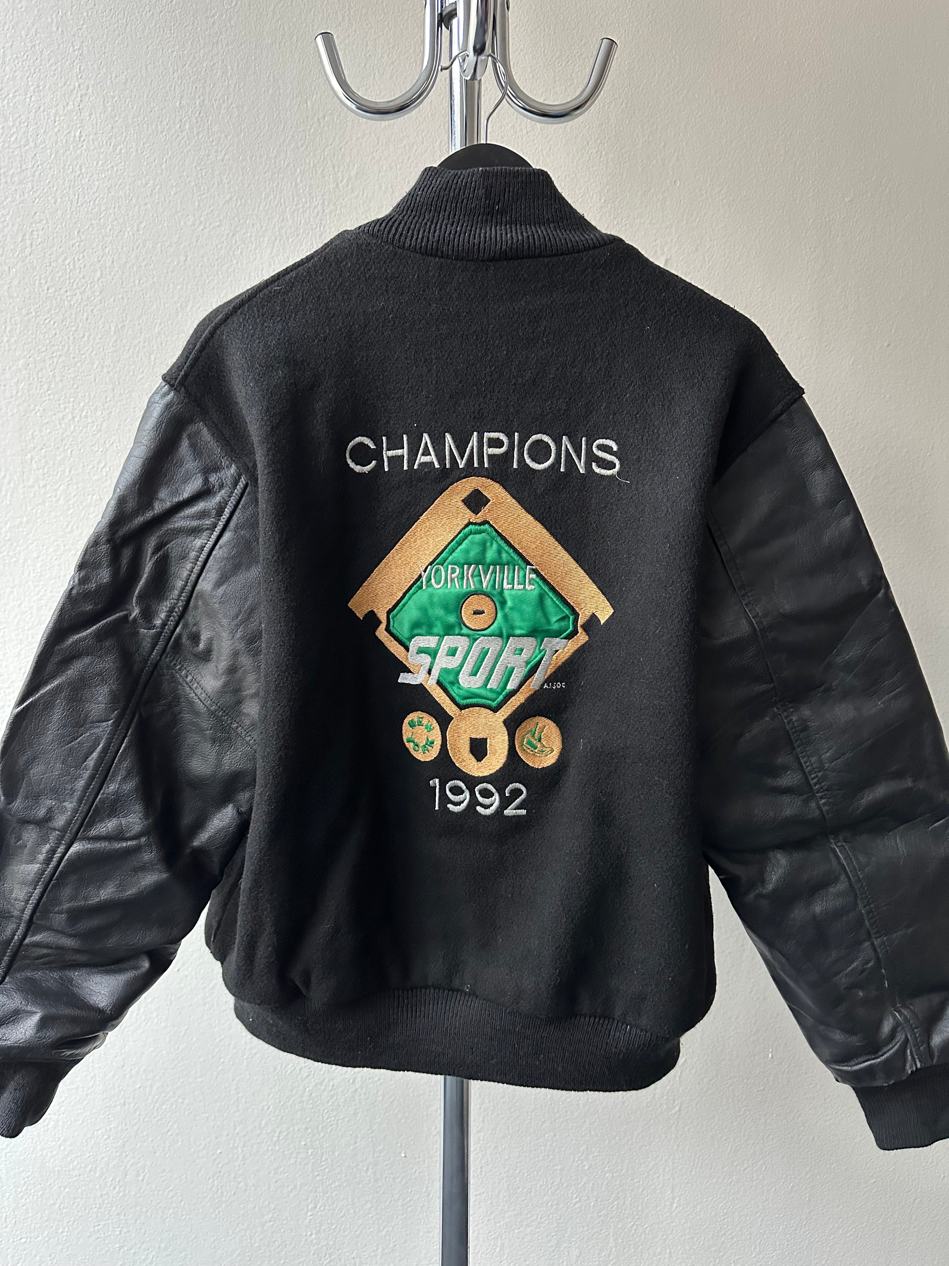 1992 Champions “City Rock” Varsity Leather Jacket