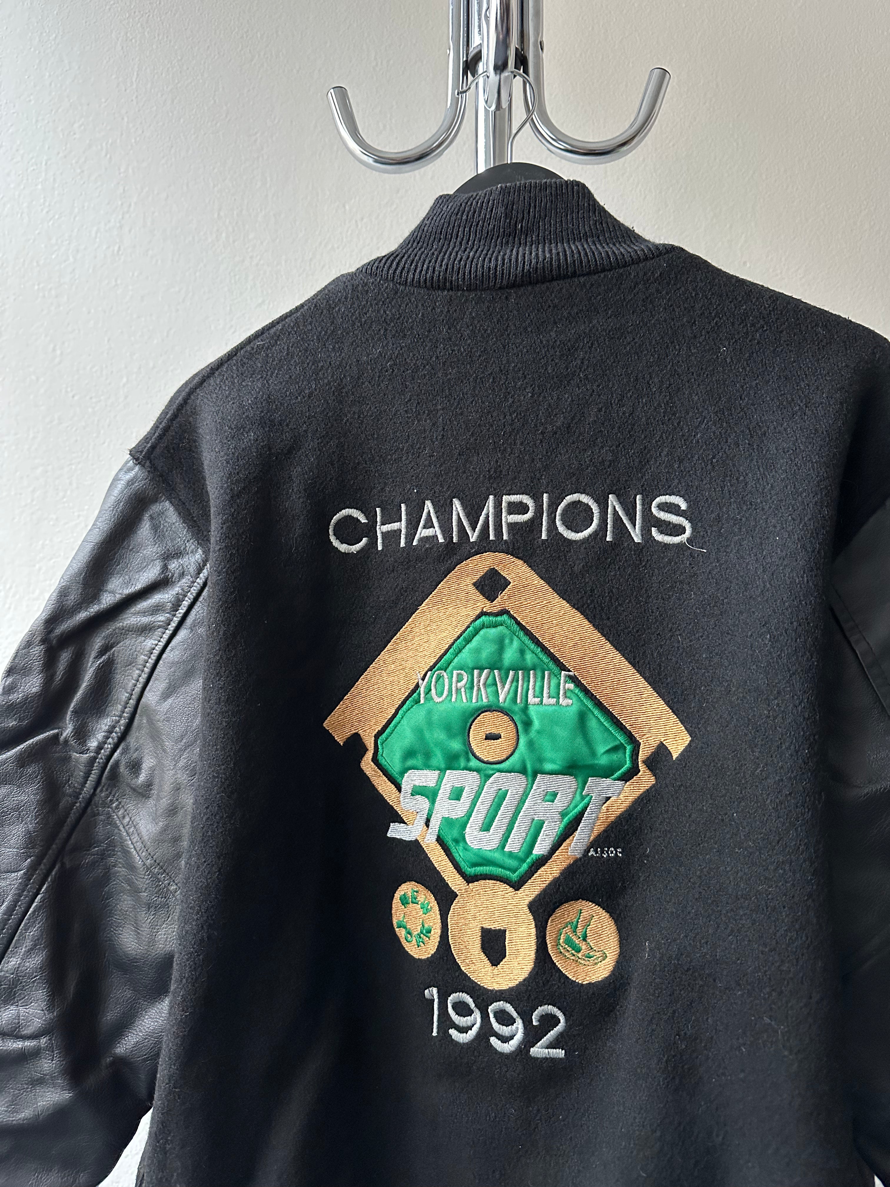 1992 Champions “City Rock” Varsity Leather Jacket