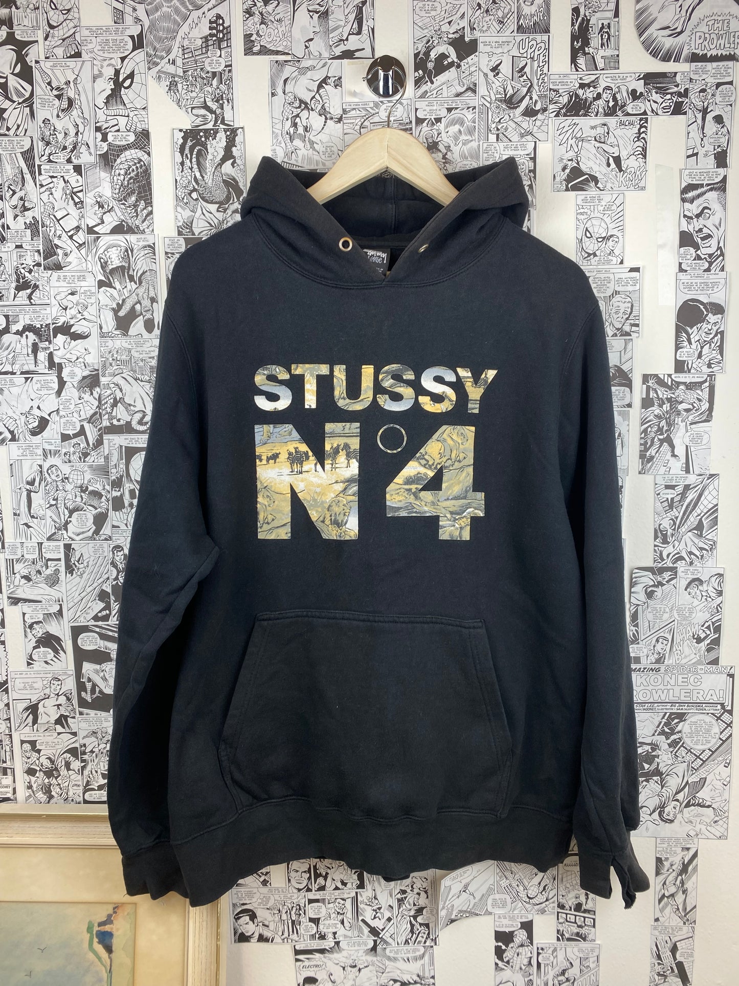 Stüssy No.4 Hoodie - size XL