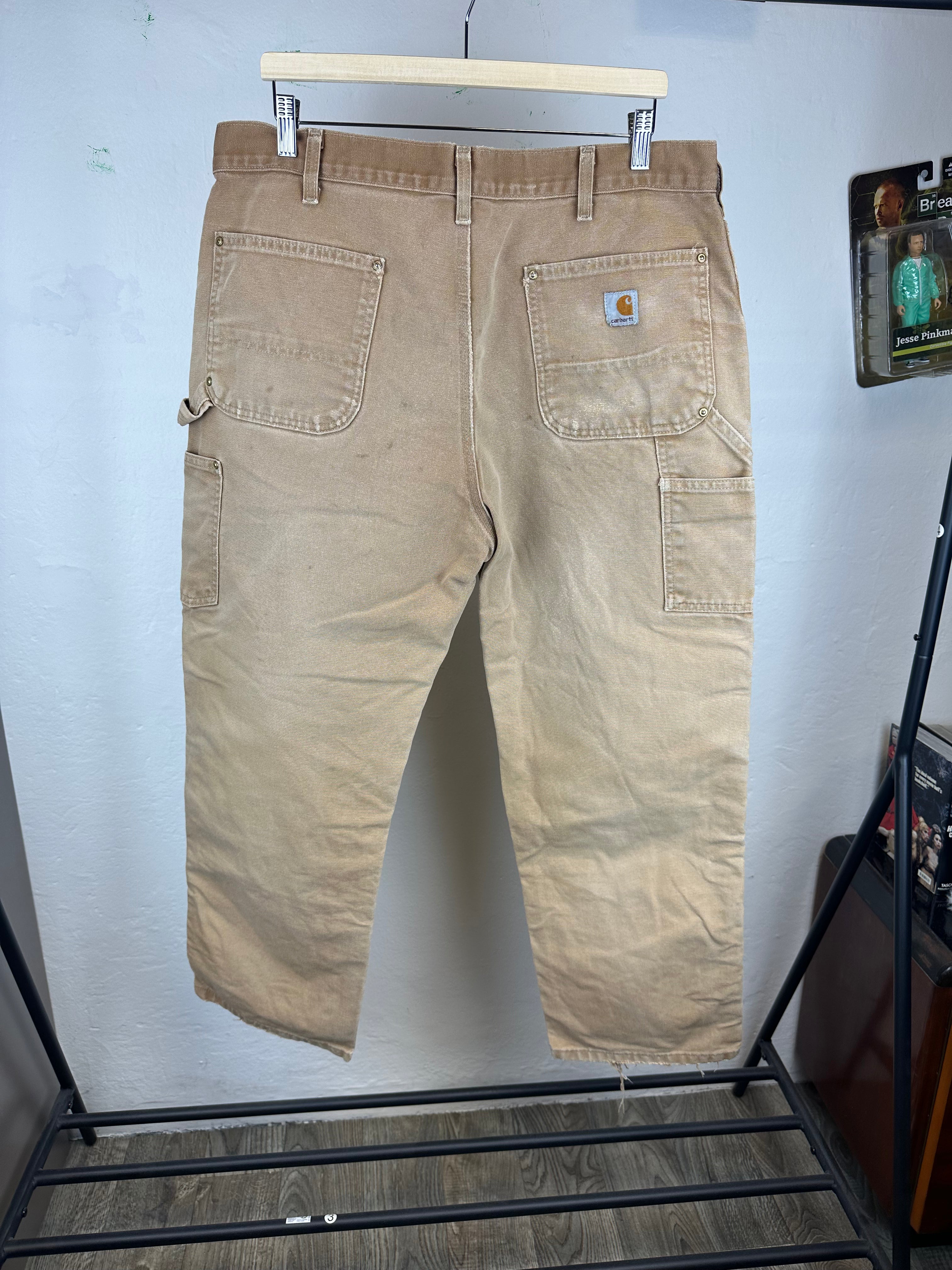 Vintage Carhartt Faded Double Knees - size 38x30