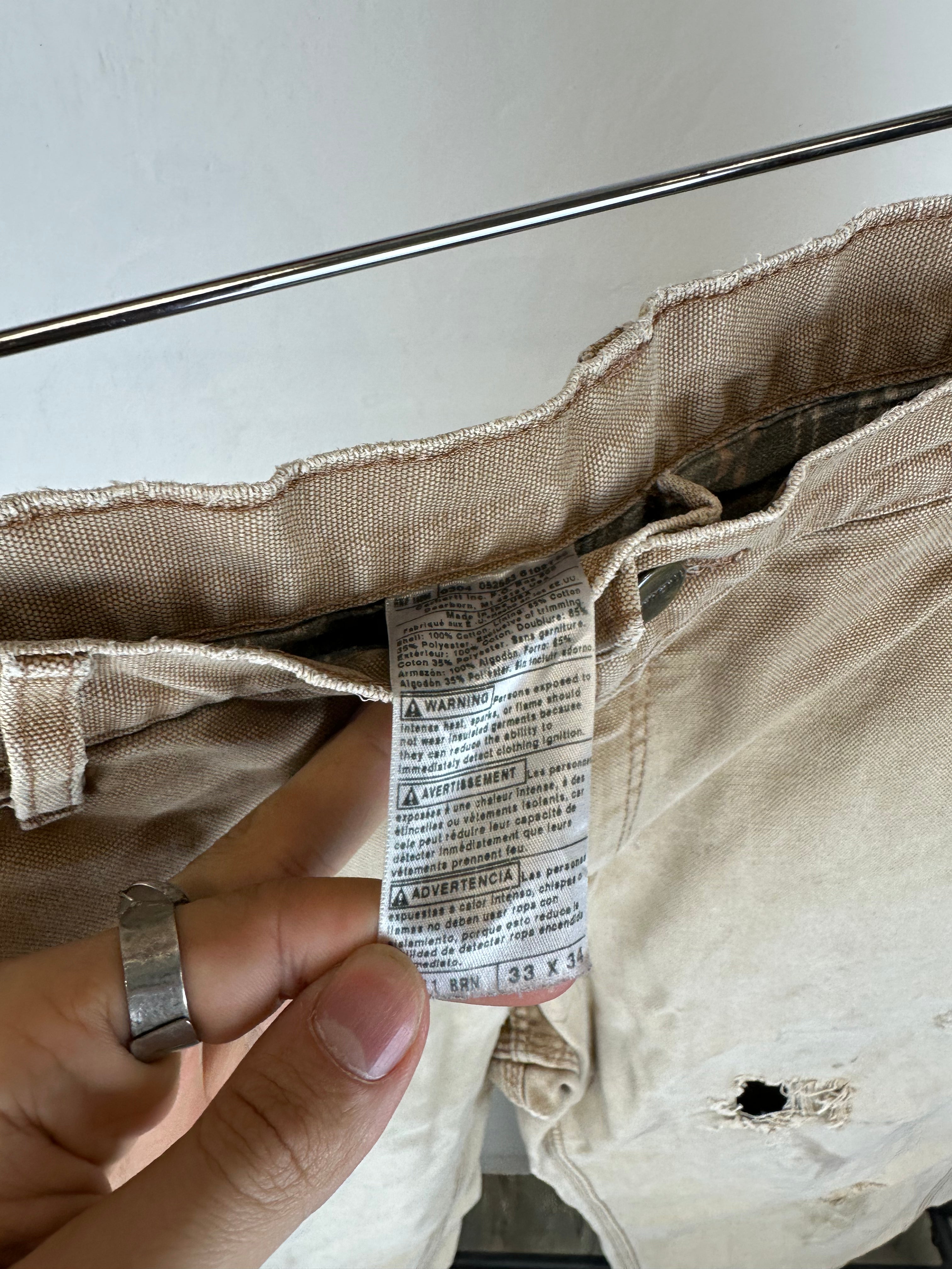 Vintage Carhartt Sun Faded Pants - size 33x34