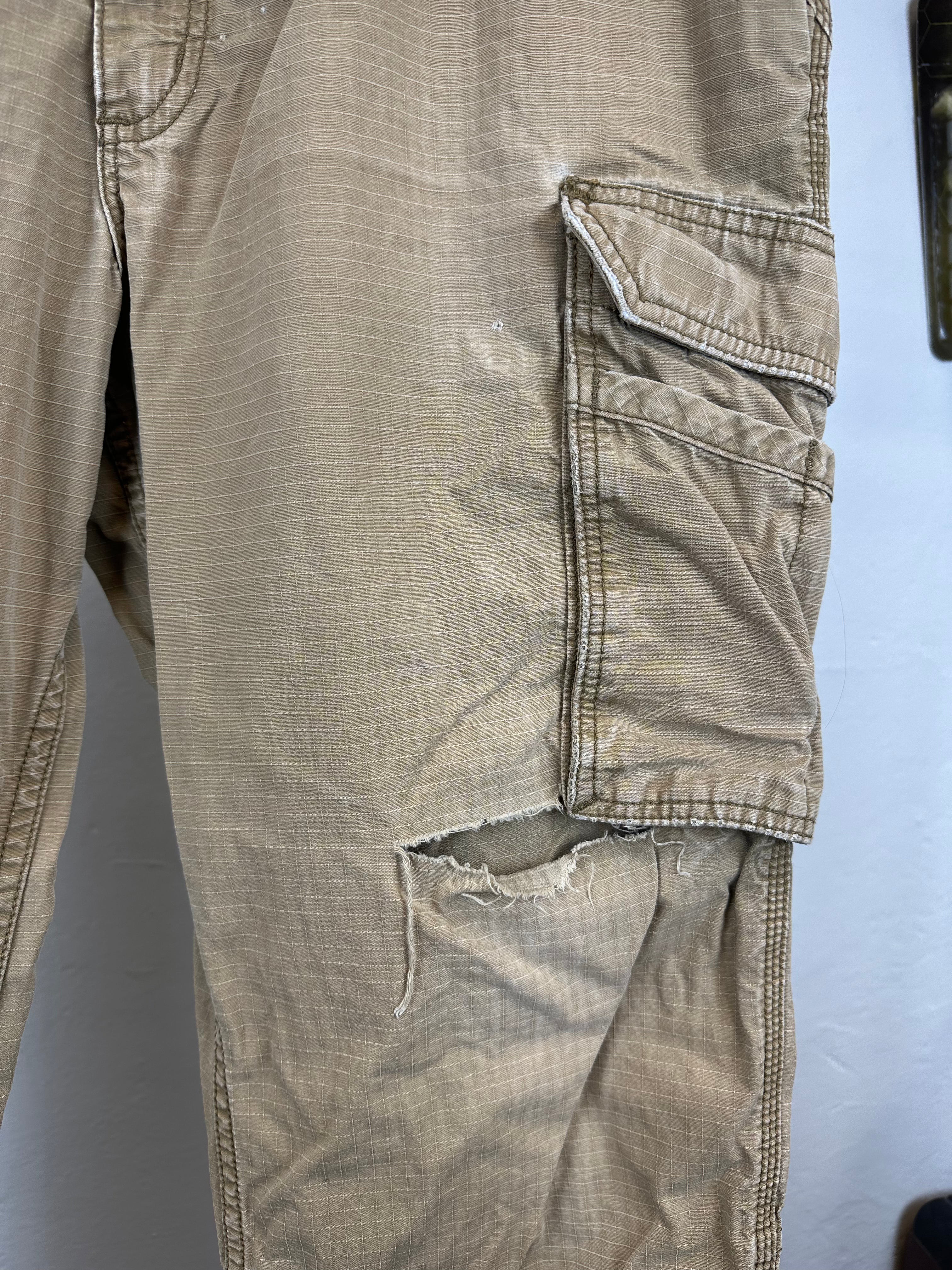 Vintage Carhartt Distressed Cargo Pants - size 36x34