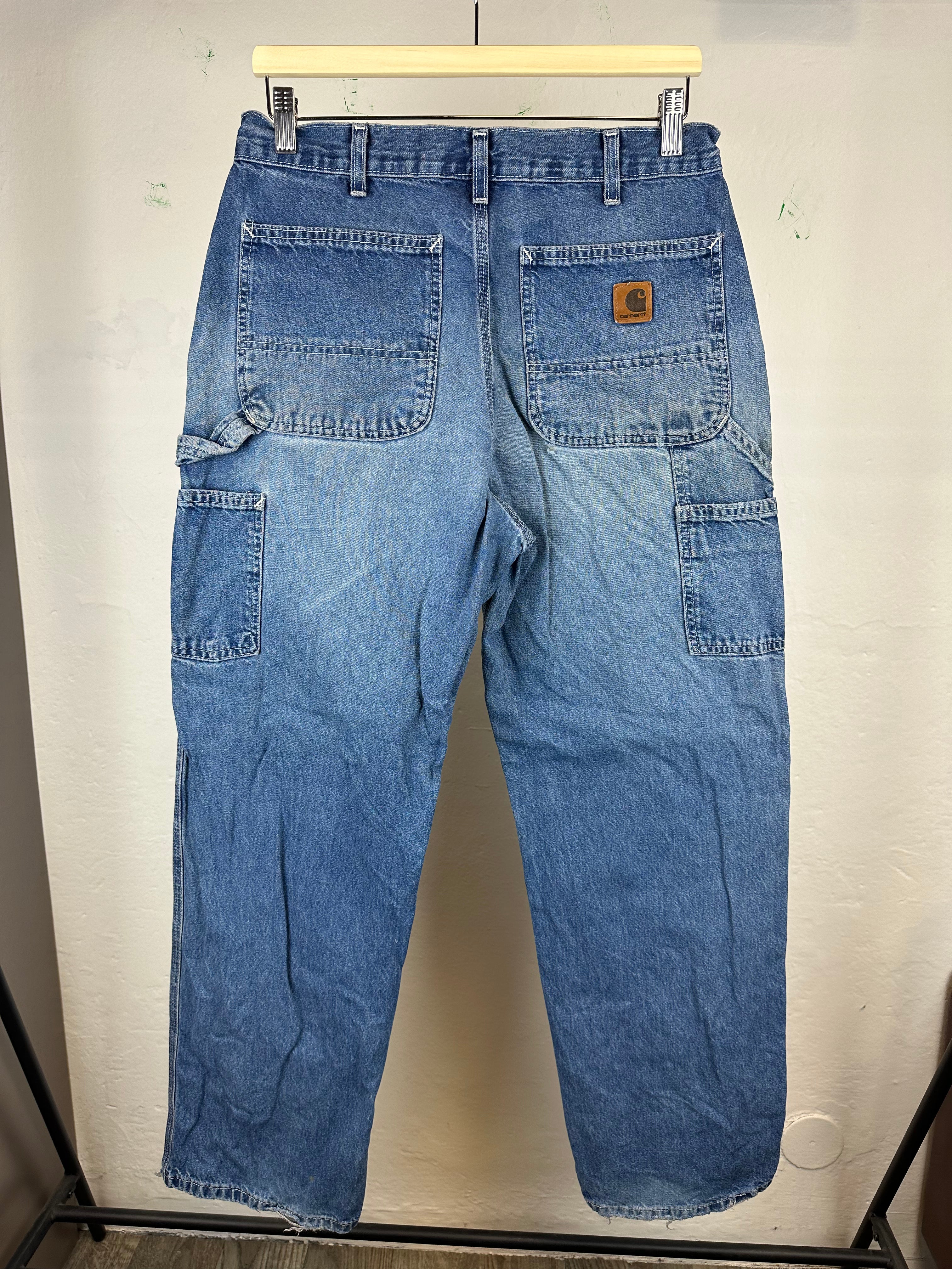 Vintage Carhartt Carpenter Distressed Pants - size 32x32