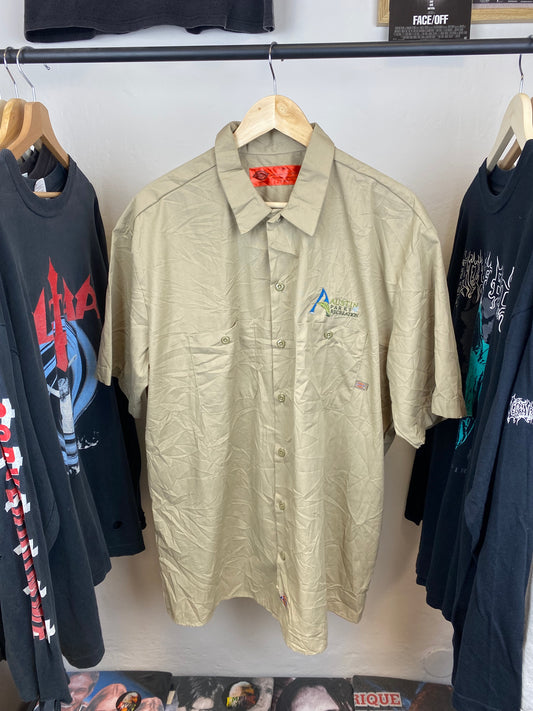 Vintage Dickies “Park Recreation” Short Sleeve Shirt - size XL