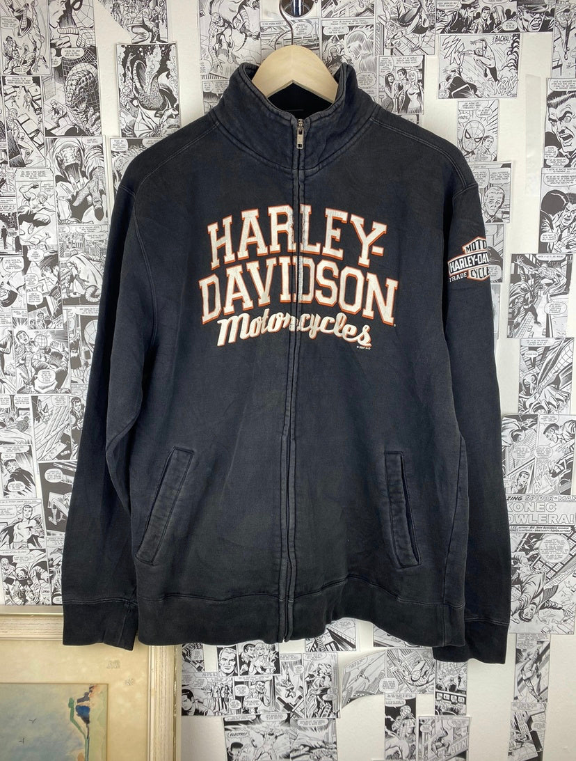 Vintage Harley Davidson Zip-Up Crewneck - size M