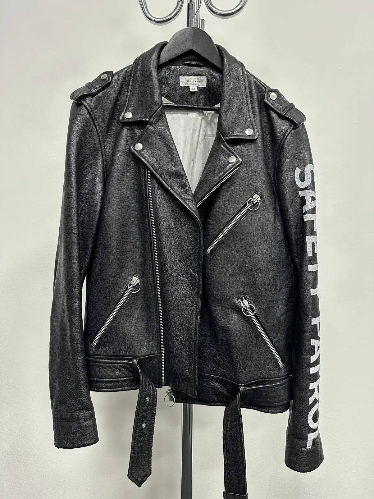 Soulland “Safety Patrol” Heavy Leather Jacket - size M