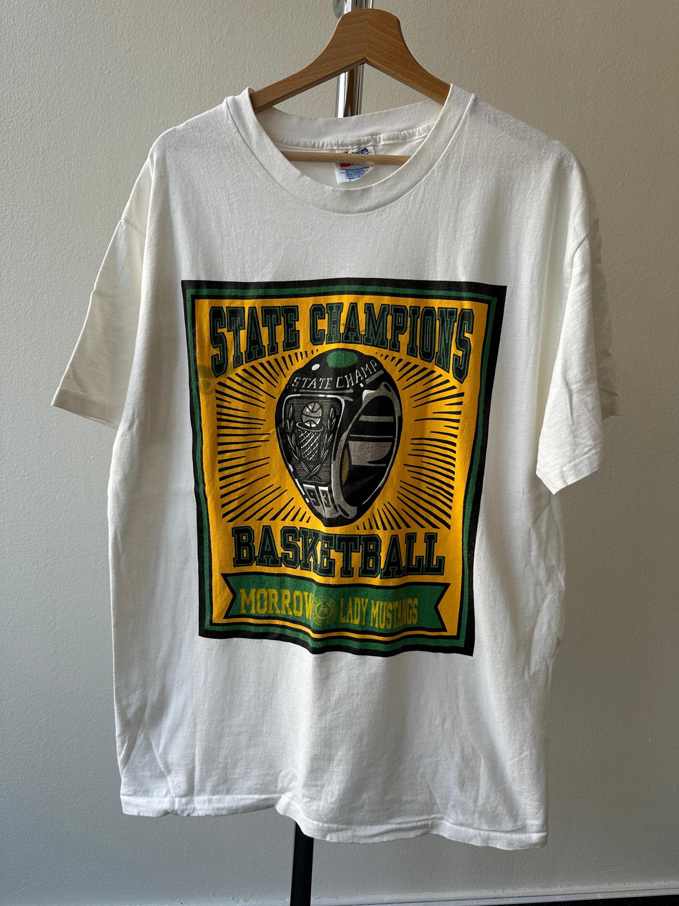 The 1990S State Champions Basketball “Lady Mustang” T-Shirt - Size XL