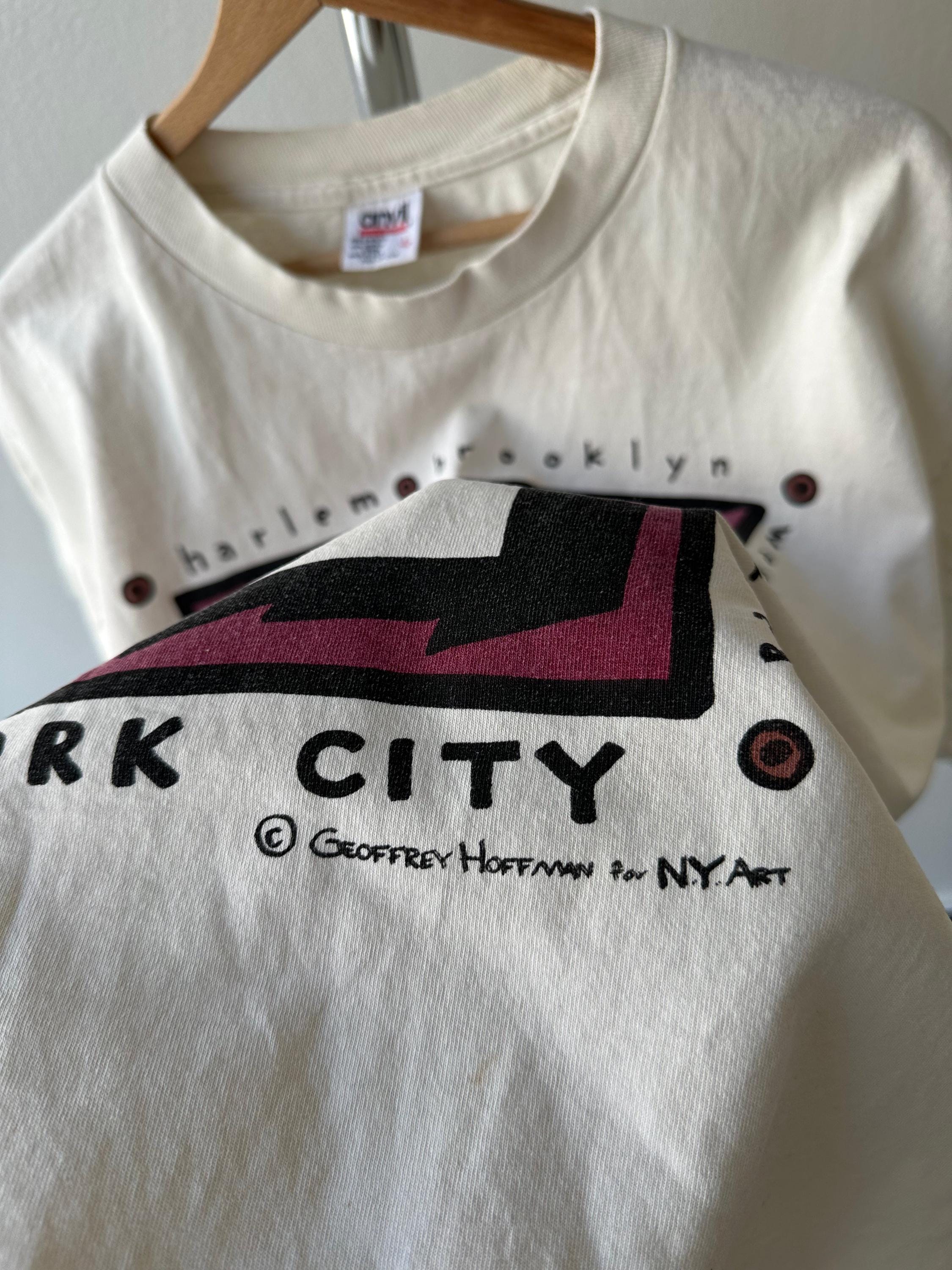 The 1990S Geoffrey Hoffman New York Art T-Shirt - Size XL