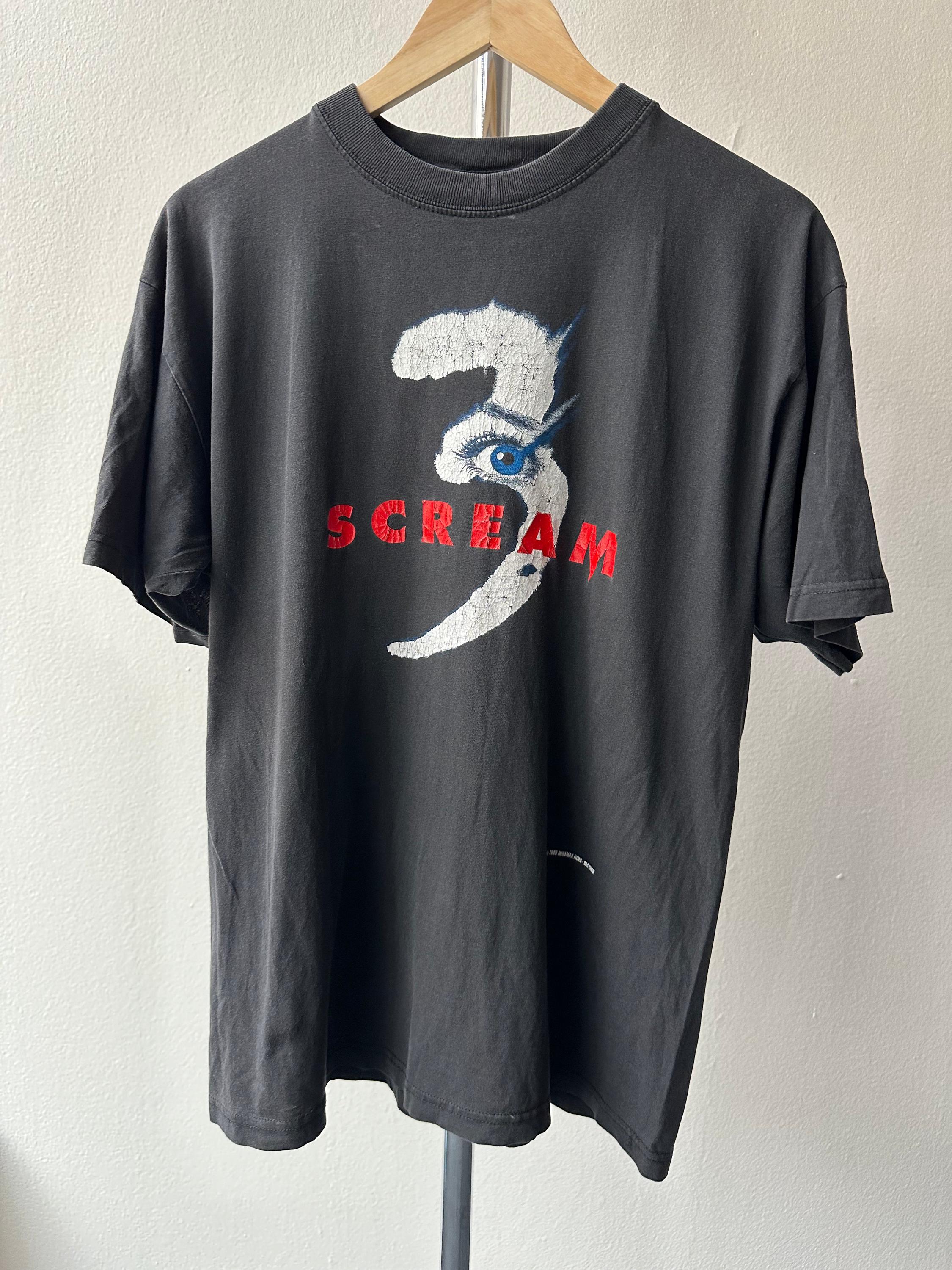 Vintage 1999 Scream 3 Official Miramax Promo T-shirt - size L
