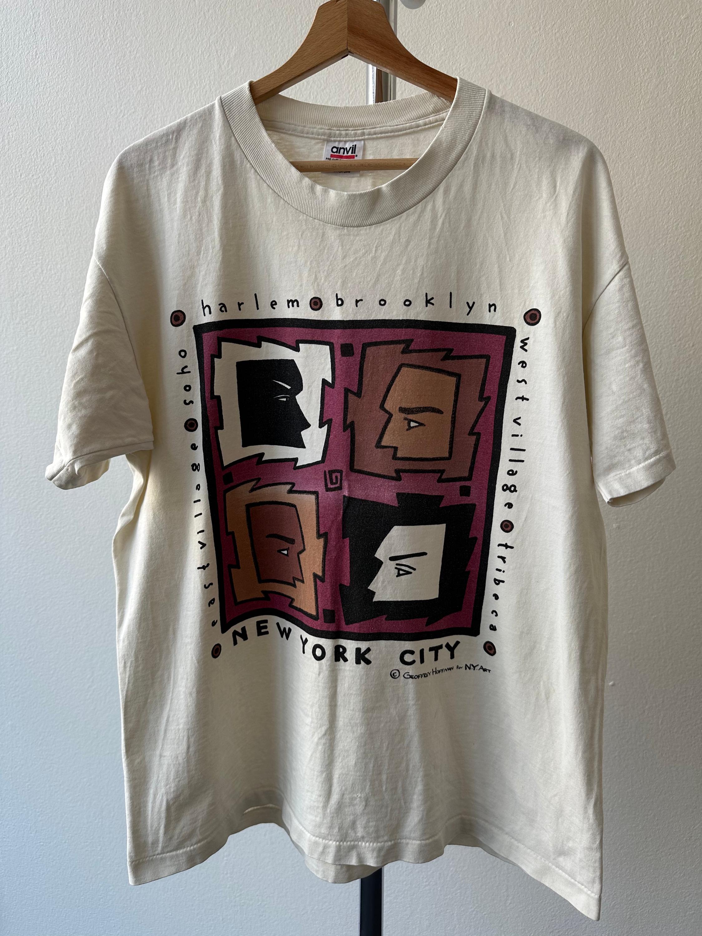 The 1990S Geoffrey Hoffman New York Art T-Shirt - Size XL