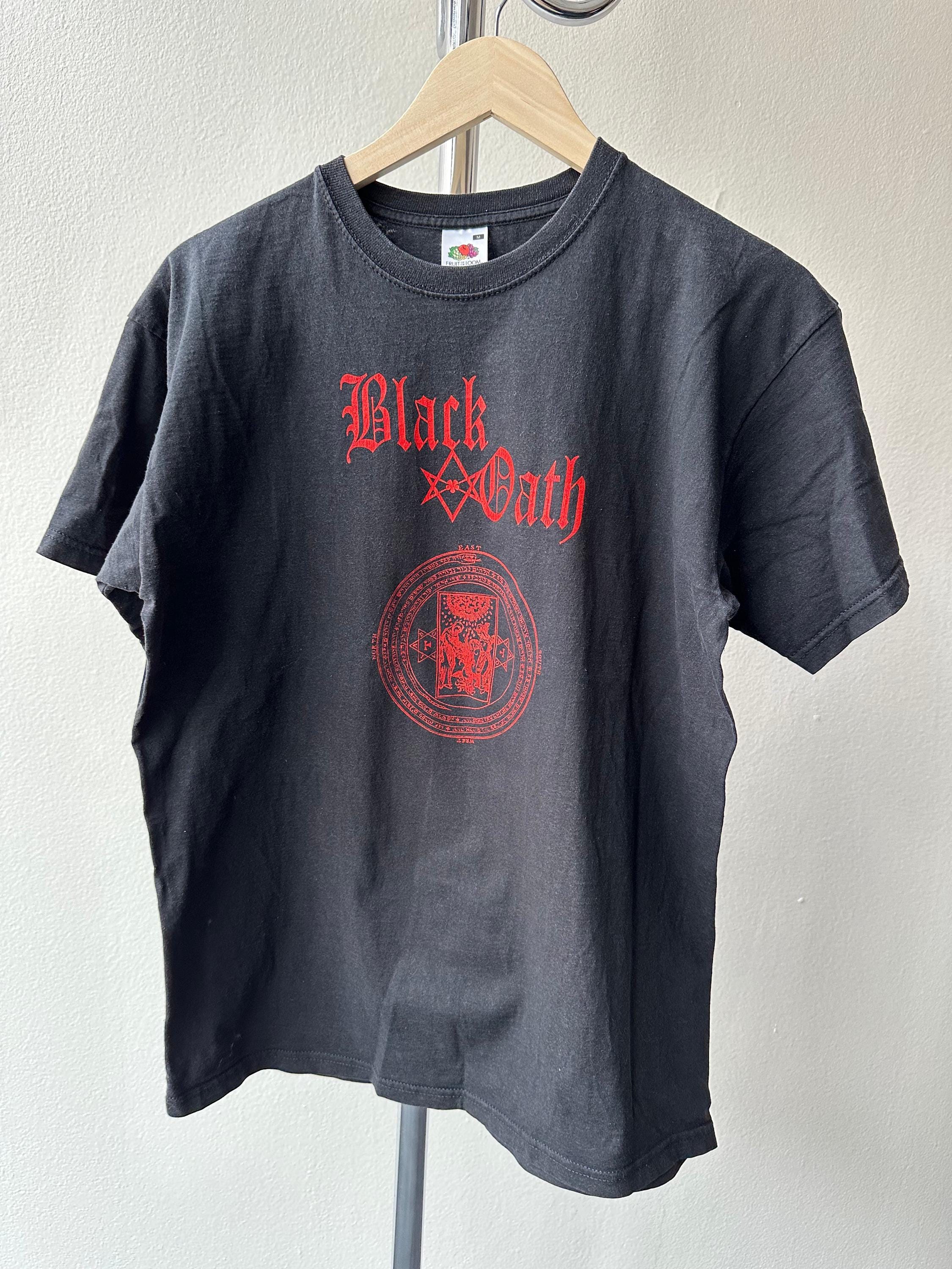 Vintage Black Oath 00s T-shirt - size M