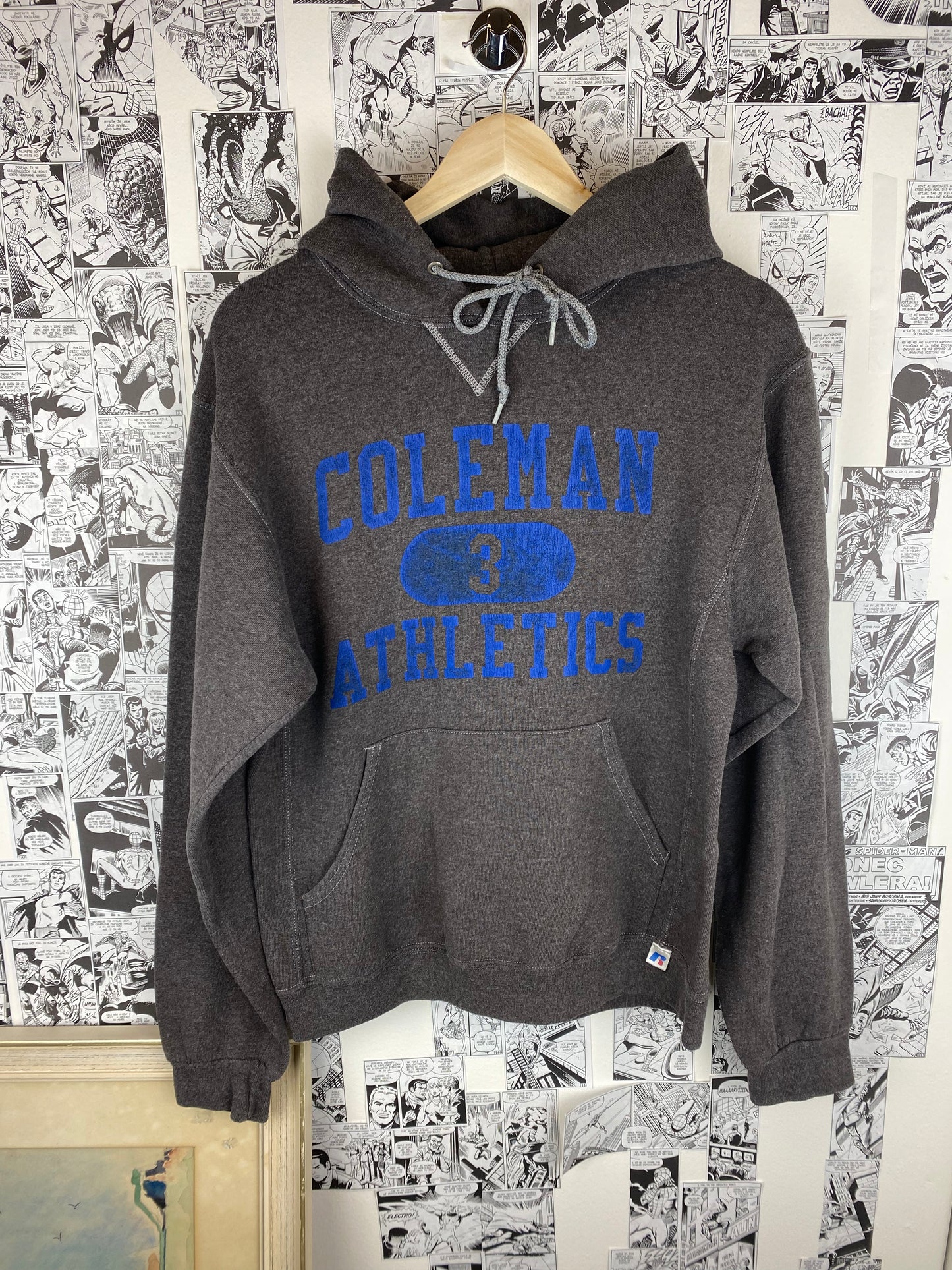 Vintage “Coleman Anthletics” Russell 90s hoodie - size L