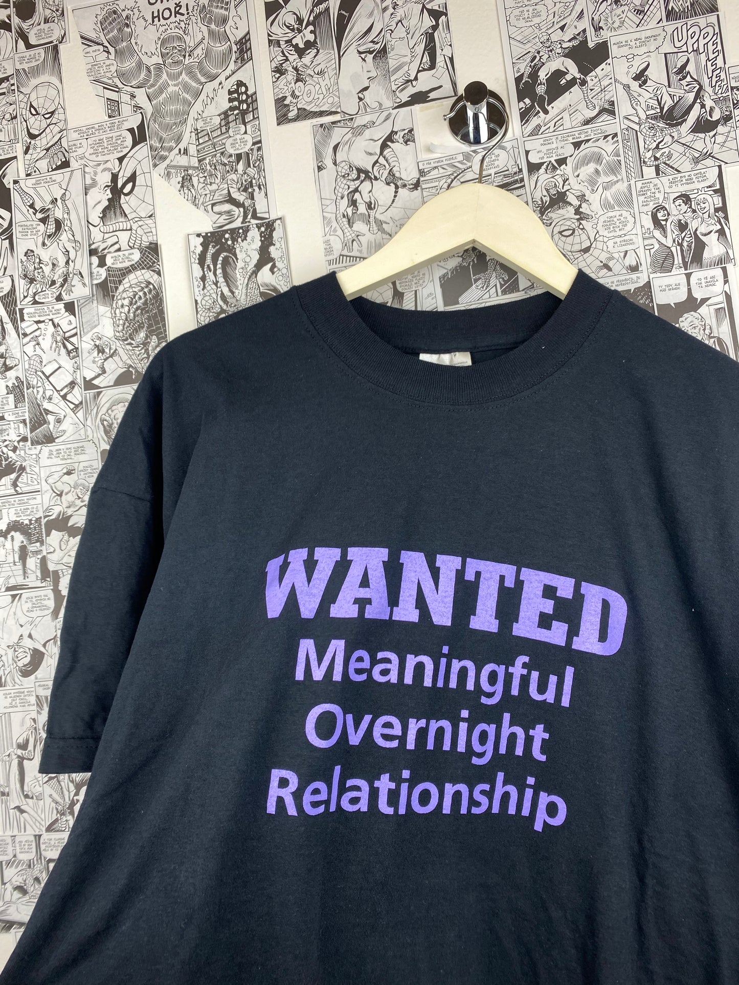 Vintage “Meaningfull Overnight Relationship” 90s t-shirt - size XL