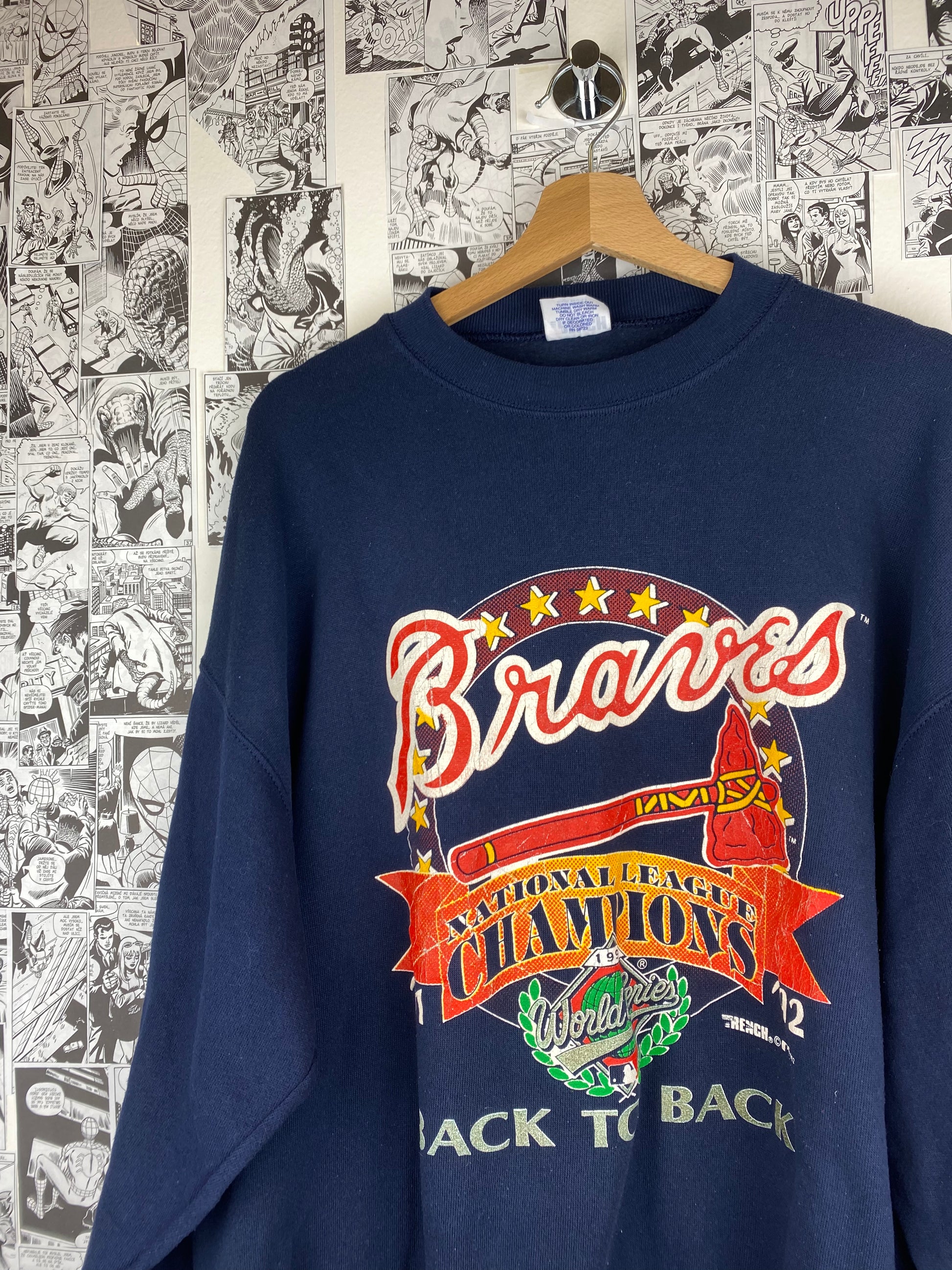 Vintage 2000 Atlanta Braves T Shirt 2000 National League Champions MLB Size  XXL