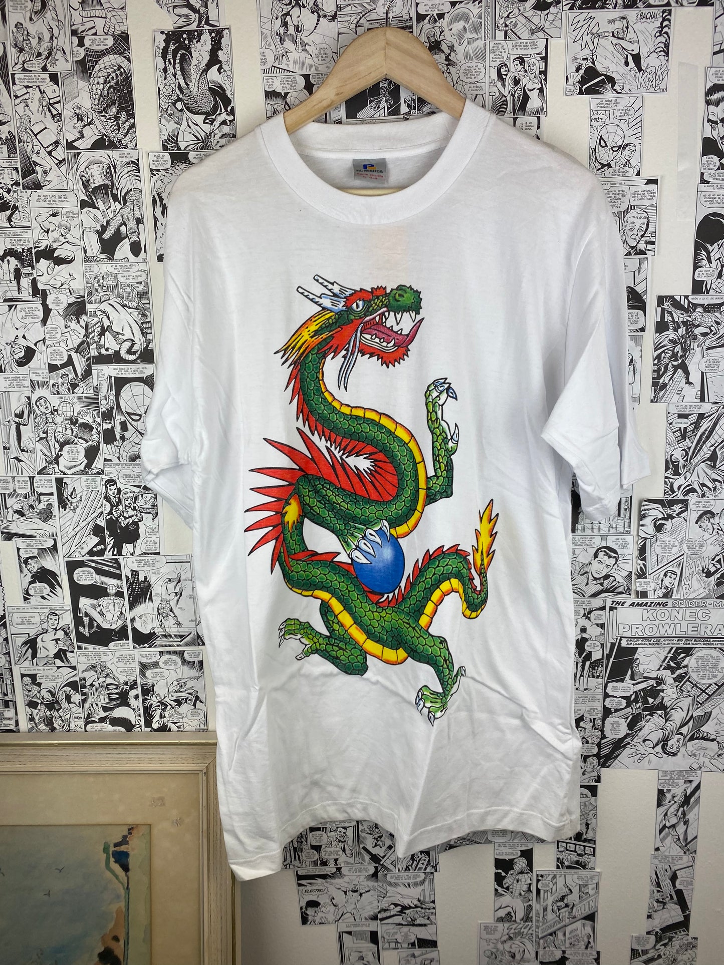 Vintage Dragon 90s t-shirt - size XL