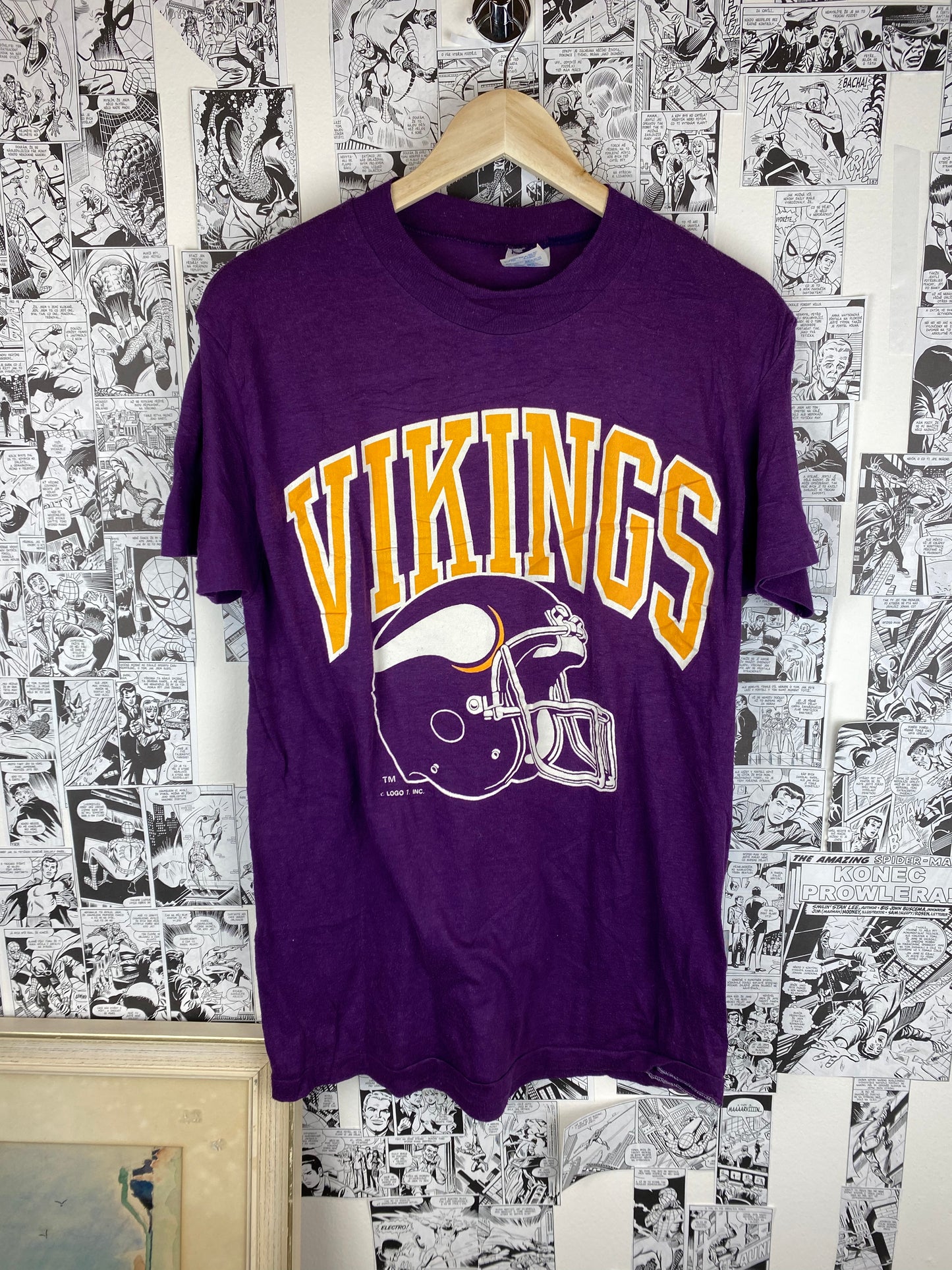 Vintage Minnesota Vikings - 80s t-shirt - size L