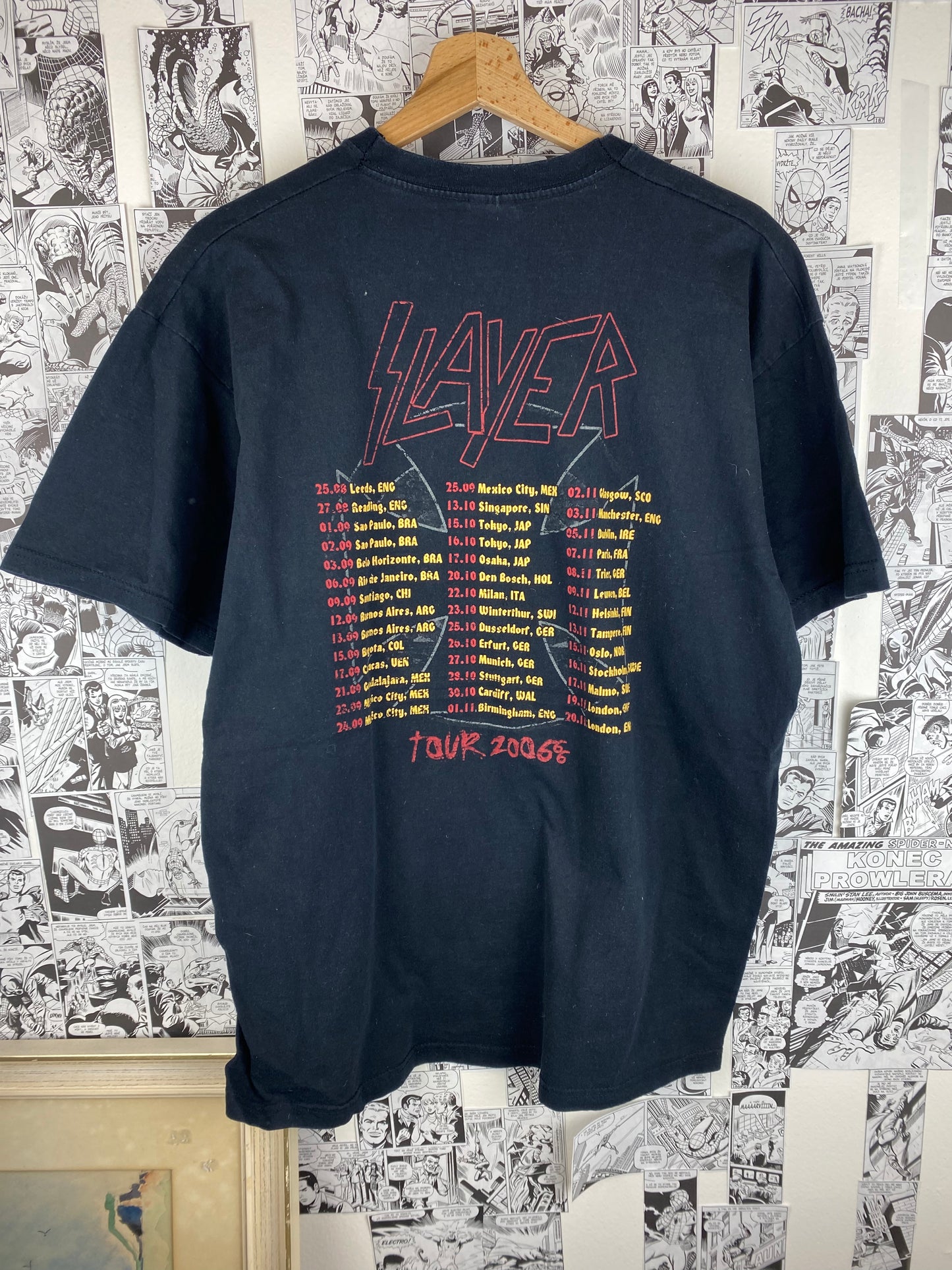 Vintage Slayer 2006 tour t-shirt - size XL