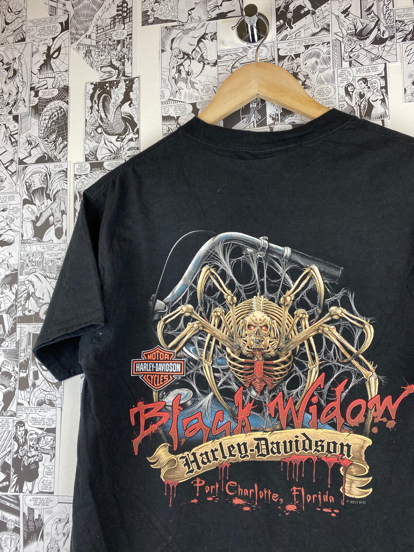 Vintage Harley Davidson “Black Widow” Florida t-shirt - size M